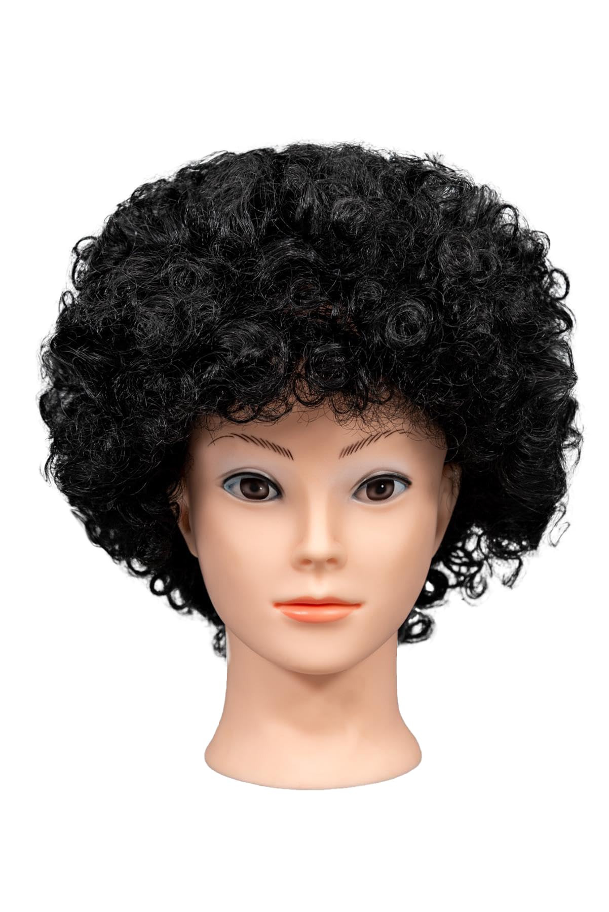 SHATCHI Afro Wig Curly Bouncy Black for 60s 70s 80s Theme Party Costume Disco Dress Up 1