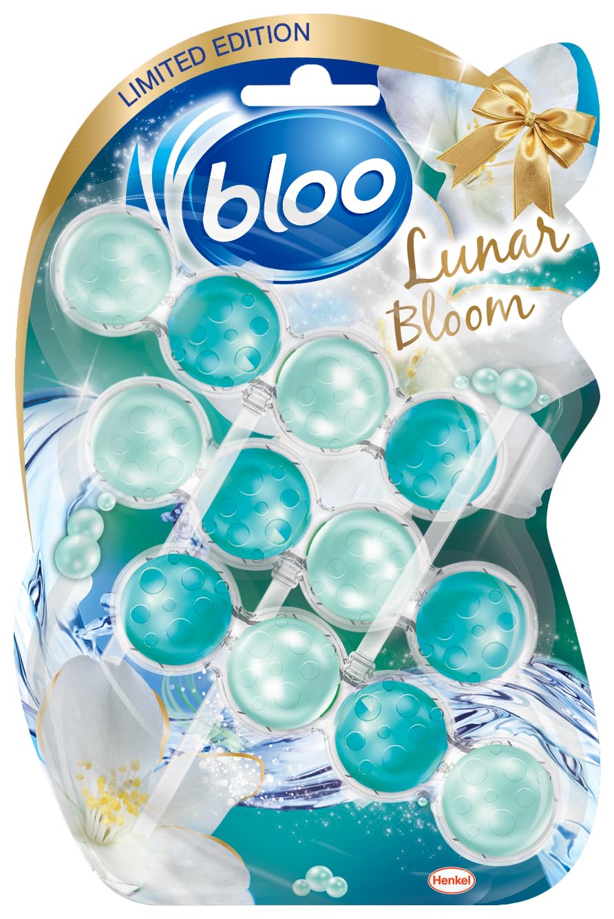 Bloo - Limited Edition Toilet Rim Block Lunar Bloom (3x50g) Clear Water