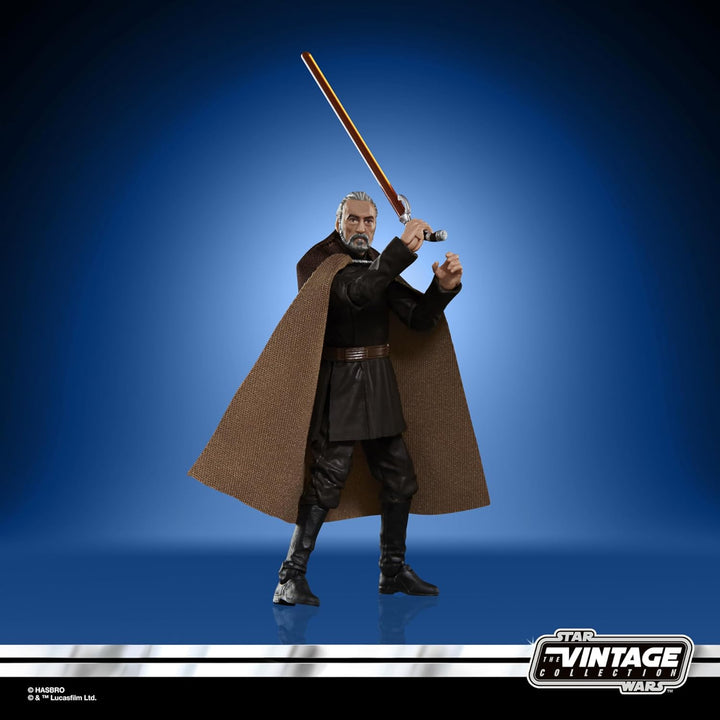 Star Wars The Vintage Collection Count Dooku Action Figure - Attack of the Clones 3.75-Inch Collectible for Ages 4+