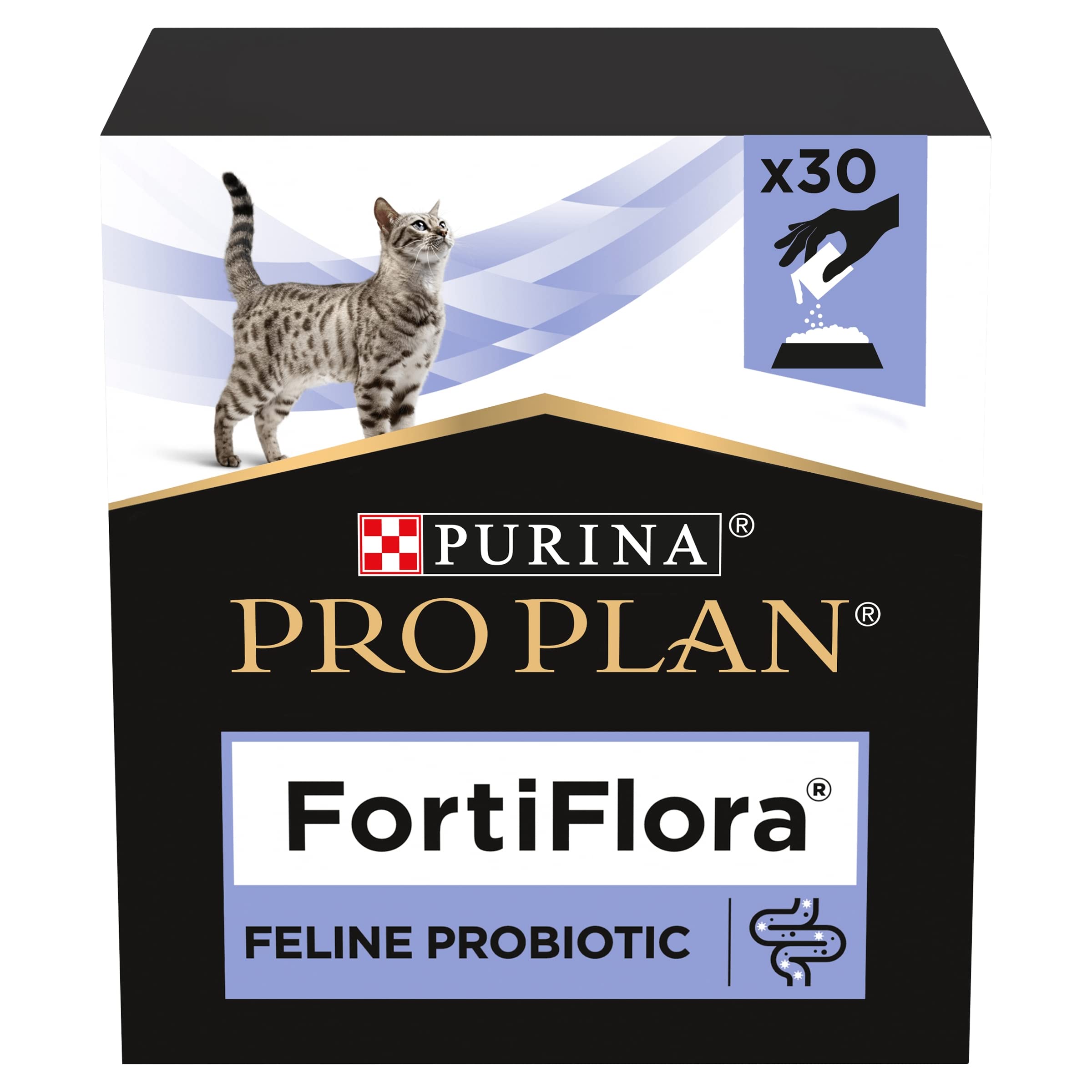 Pro Plan Veterinary Diets Fortiflora Probiotic Cat Supplements - 30x1g Sachets | Supports Intestinal Health 1