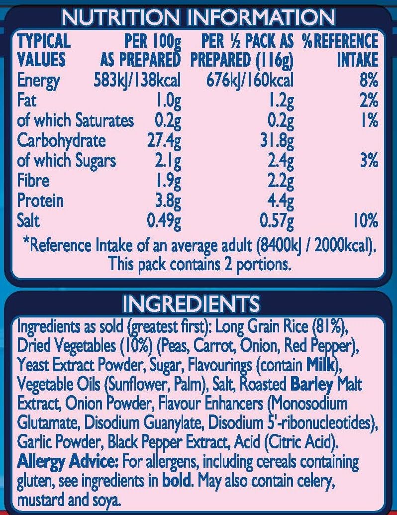 Batchelors Super Rice Beef Flavour Ready Meal - 90g (Pack of 11) 3