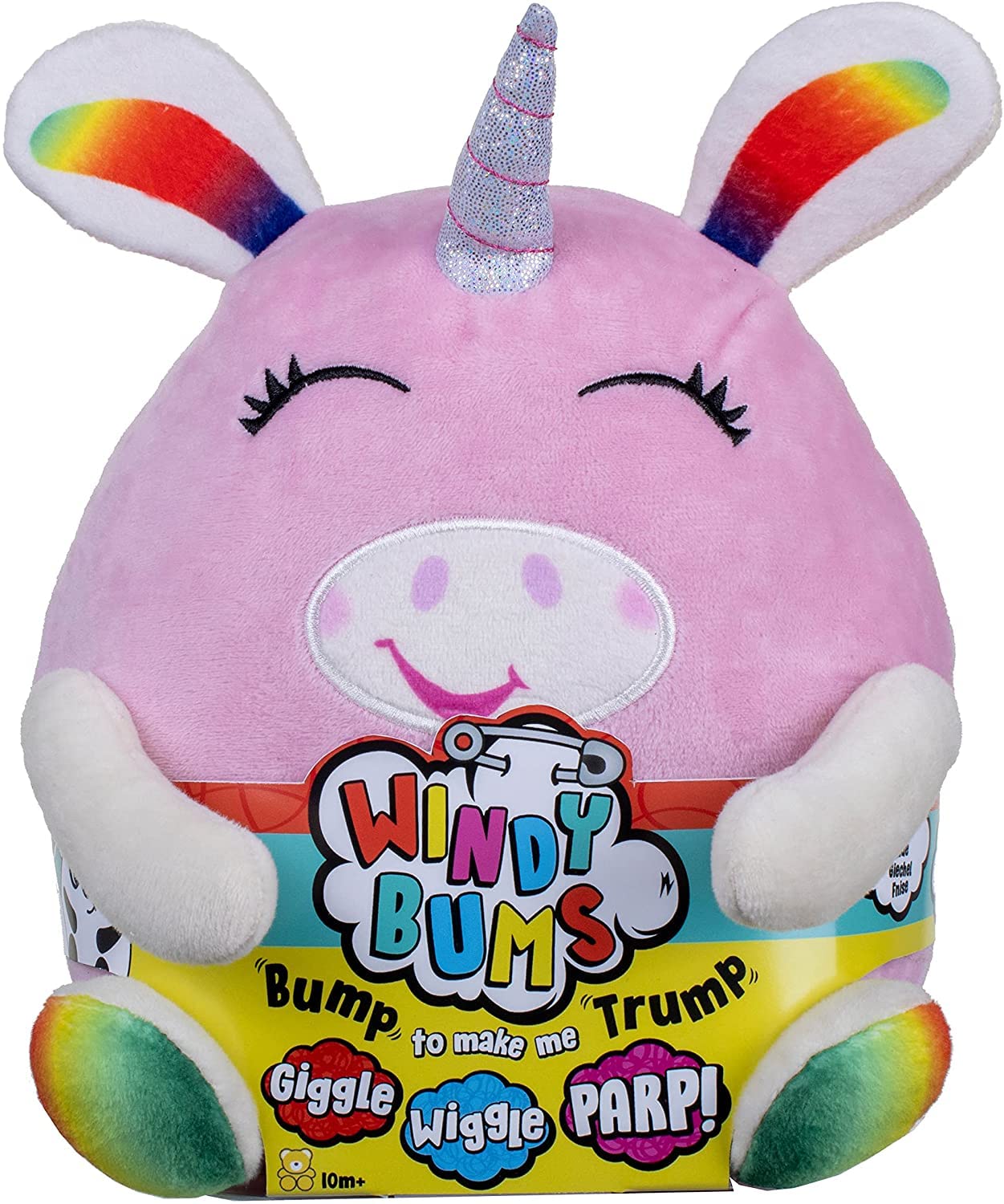 Windy Bums Unicorn Cheeky Farting Toy - Funny Plush with Sound & Movement, 6 Months+ 10