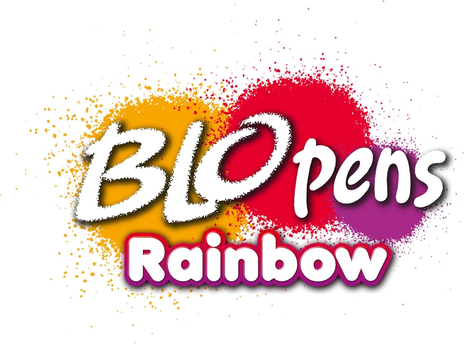 John Adams BLOPENS Rainbow Set - 6 Colour Spray Drawing Kit with Stencils