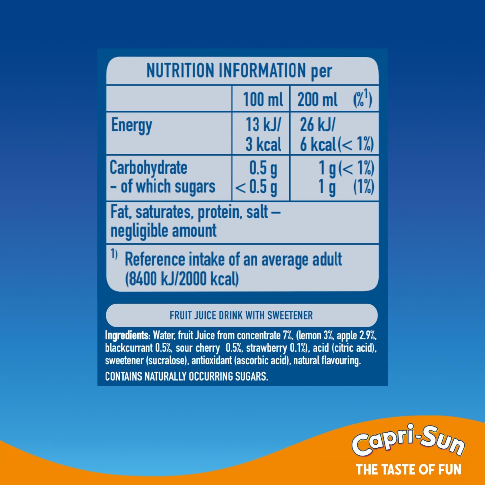 Capri-Sun Zero Monster Alarm Kids' Juice Drink - Apple, Blackcurrant & Cherry | 4 x 200ml Pouches 7