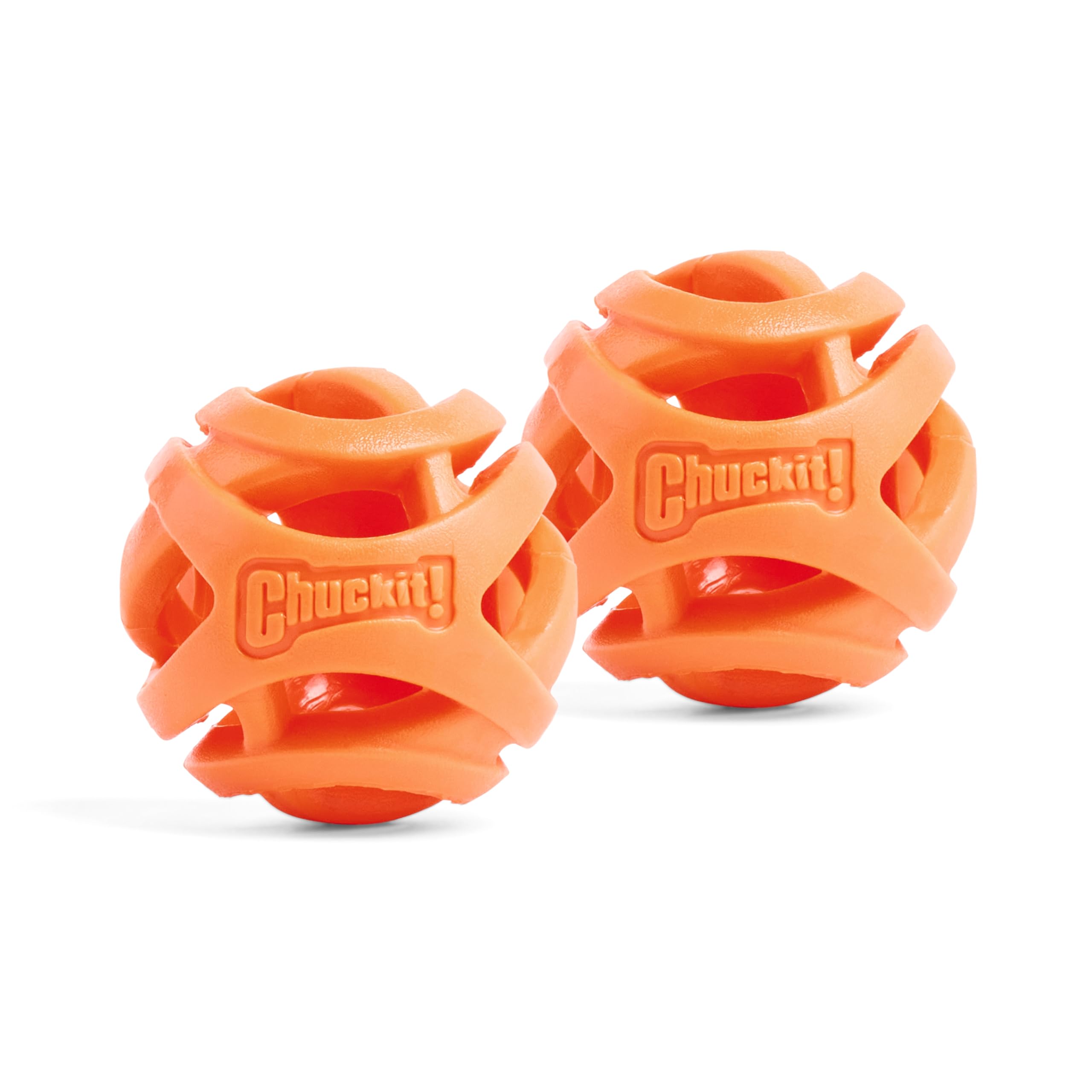 Chuckit! Breathe Right Fetch Ball - Small Size (2 Pack) | Hollow Mesh Design | Waterproof 1