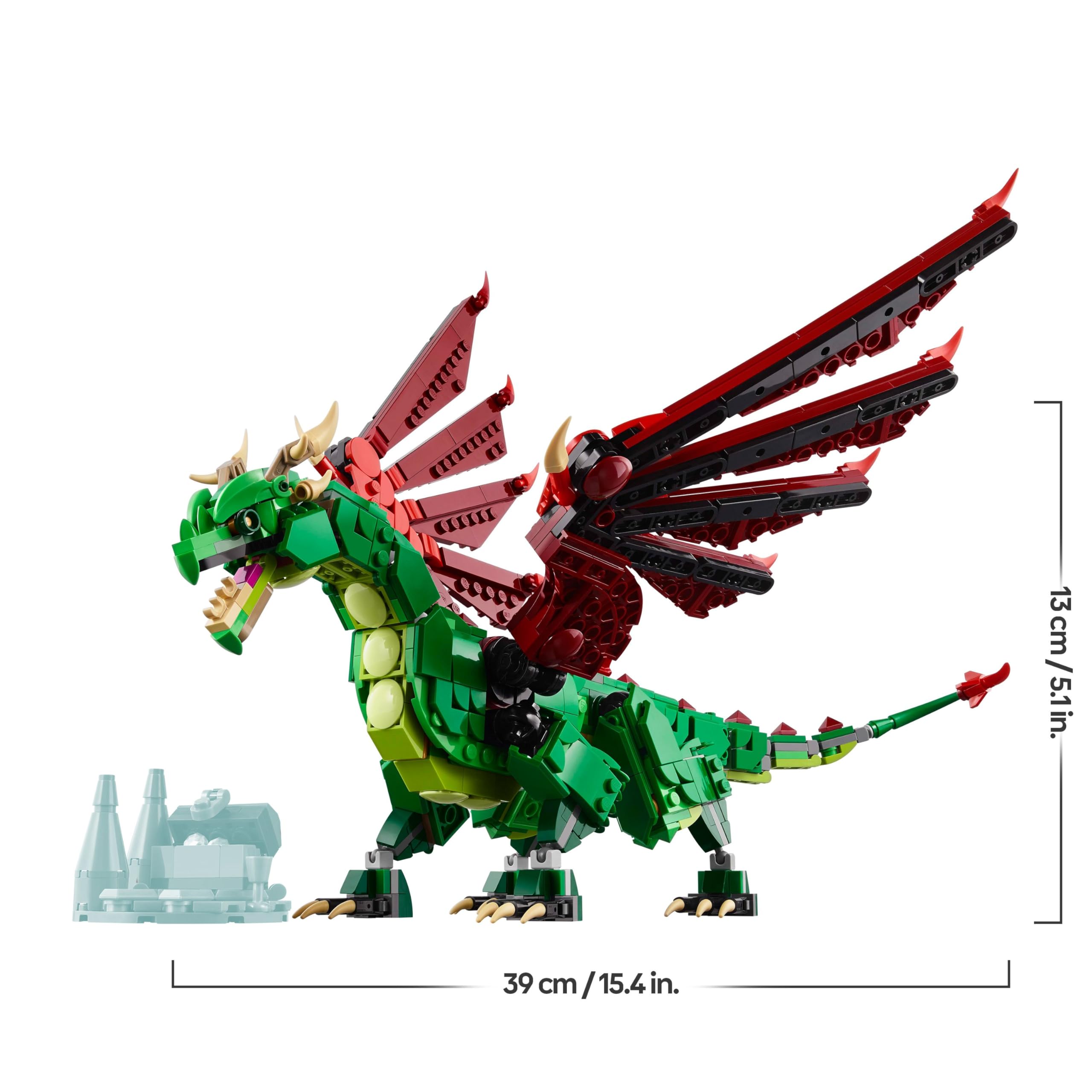 LEGO Creator 3in1 Medieval Dragon Toy - Build a Dragon, Sea Serpent or Phoenix | 715 Pieces 2