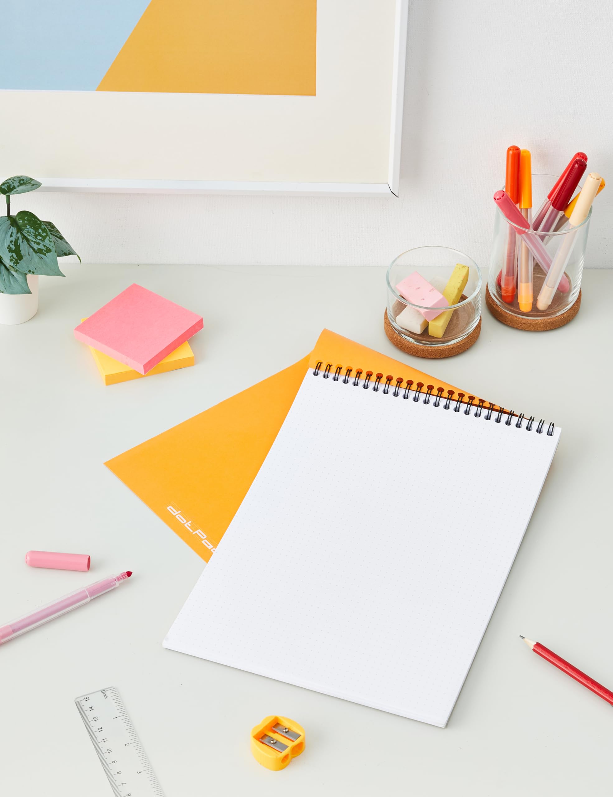 Rhodia 18503C Wirebound Notebook - A4 Dotted Dot | 80 Sheets | Orange Cover | 80 gsm Paper