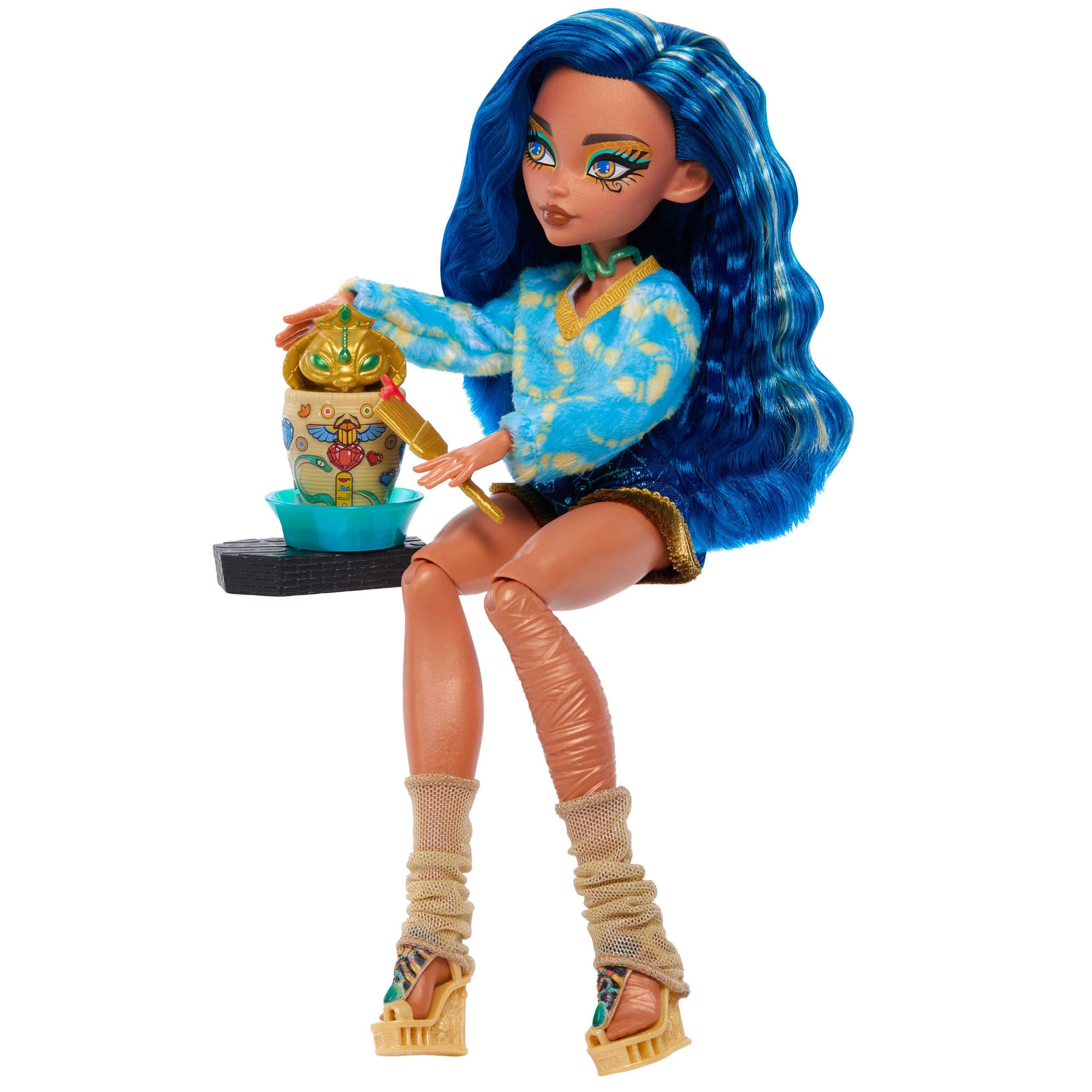 Monster High Self-Scare Secrets Cleo De Nile Doll and Accessories Set | Ages 4-10 | JMG74 3