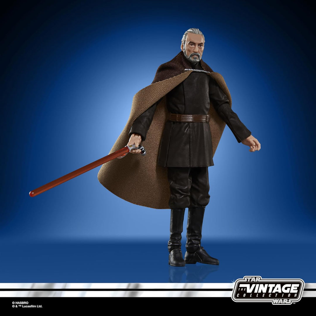 Star Wars The Vintage Collection Count Dooku Action Figure - Attack of the Clones 3.75-Inch Collectible for Ages 4+