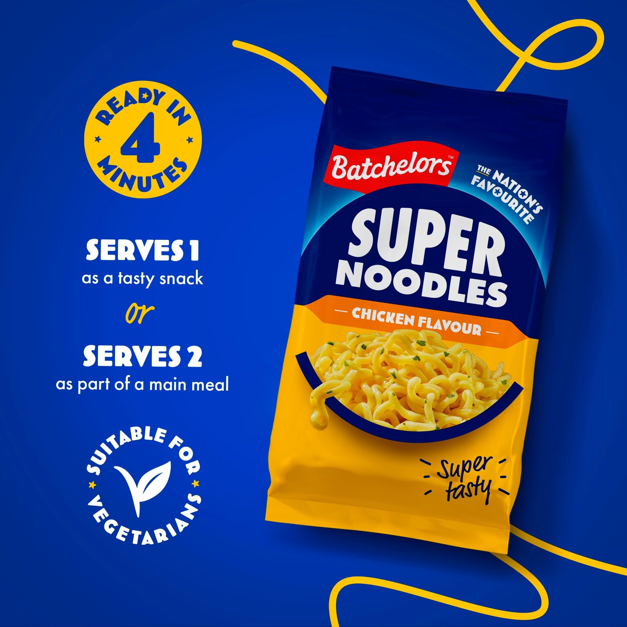 Batchelors Southern Fried Chicken Flavour Super Noodles - 8 x 90g Packs 3