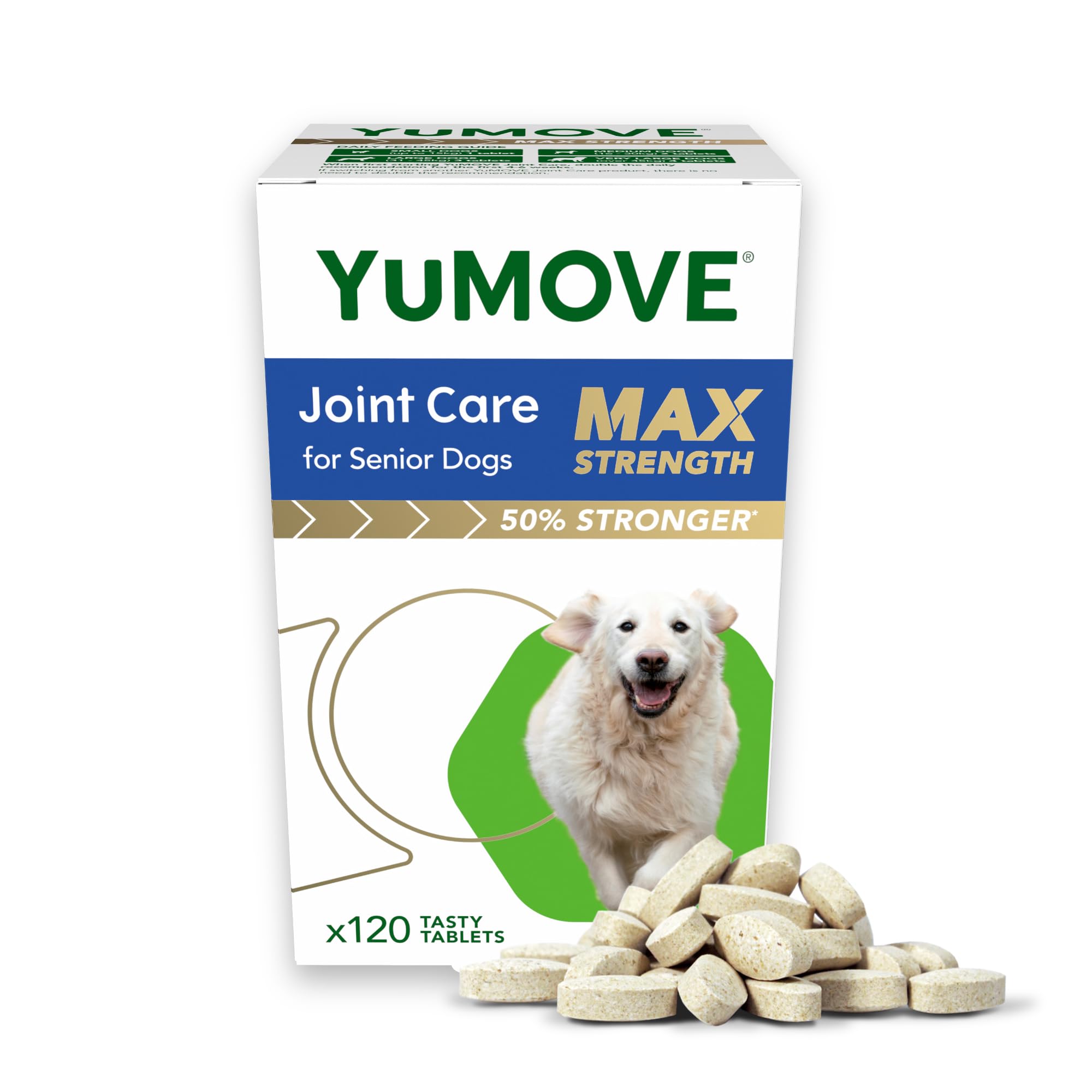 YuMOVE Max Strength Joint Supplement for Senior Dogs | 120 Tablets | Aids Mobility 1
