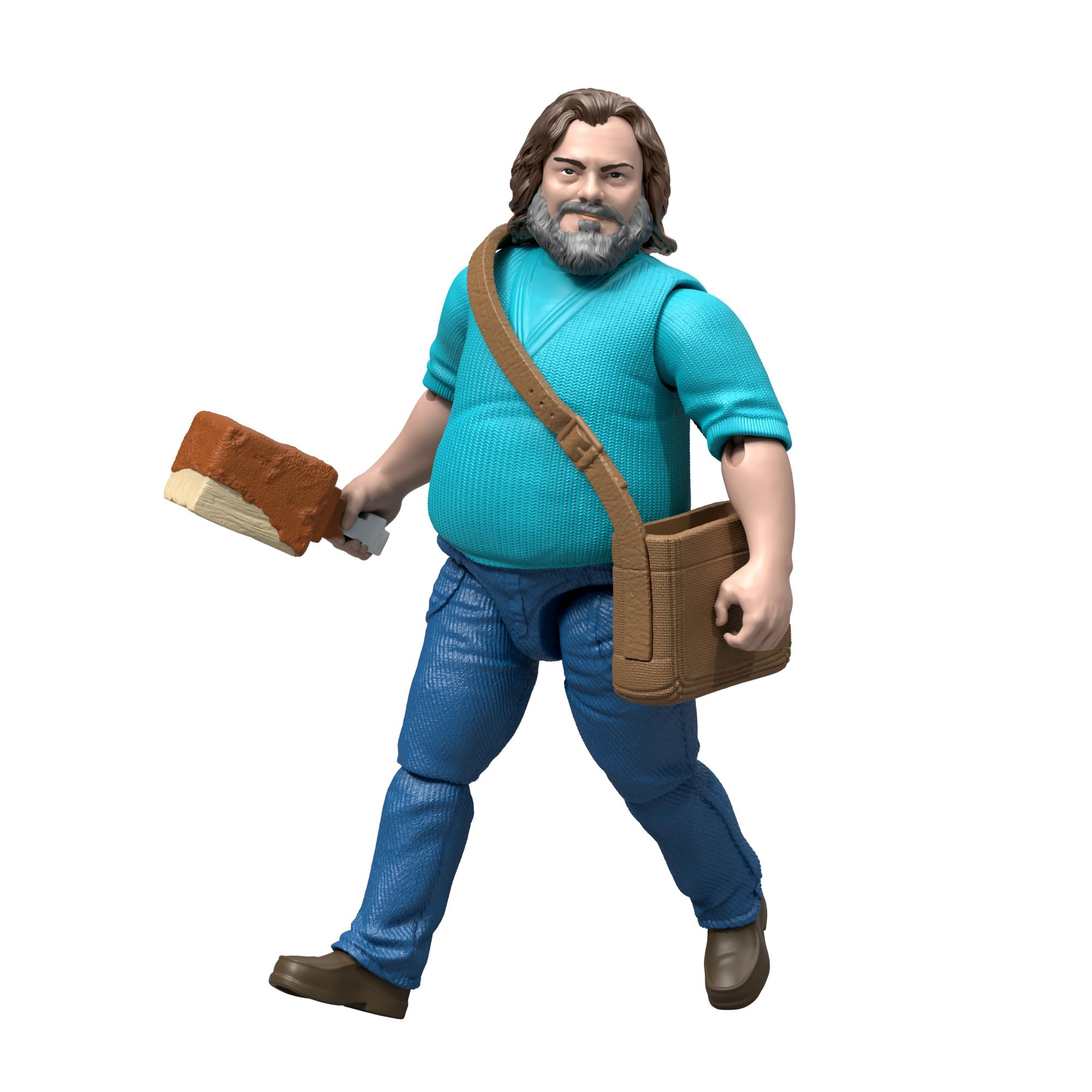 Minecraft Action Figure & Accessories Set - 4-inch Posable Steve Figure with Movie-Inspired Gear 6