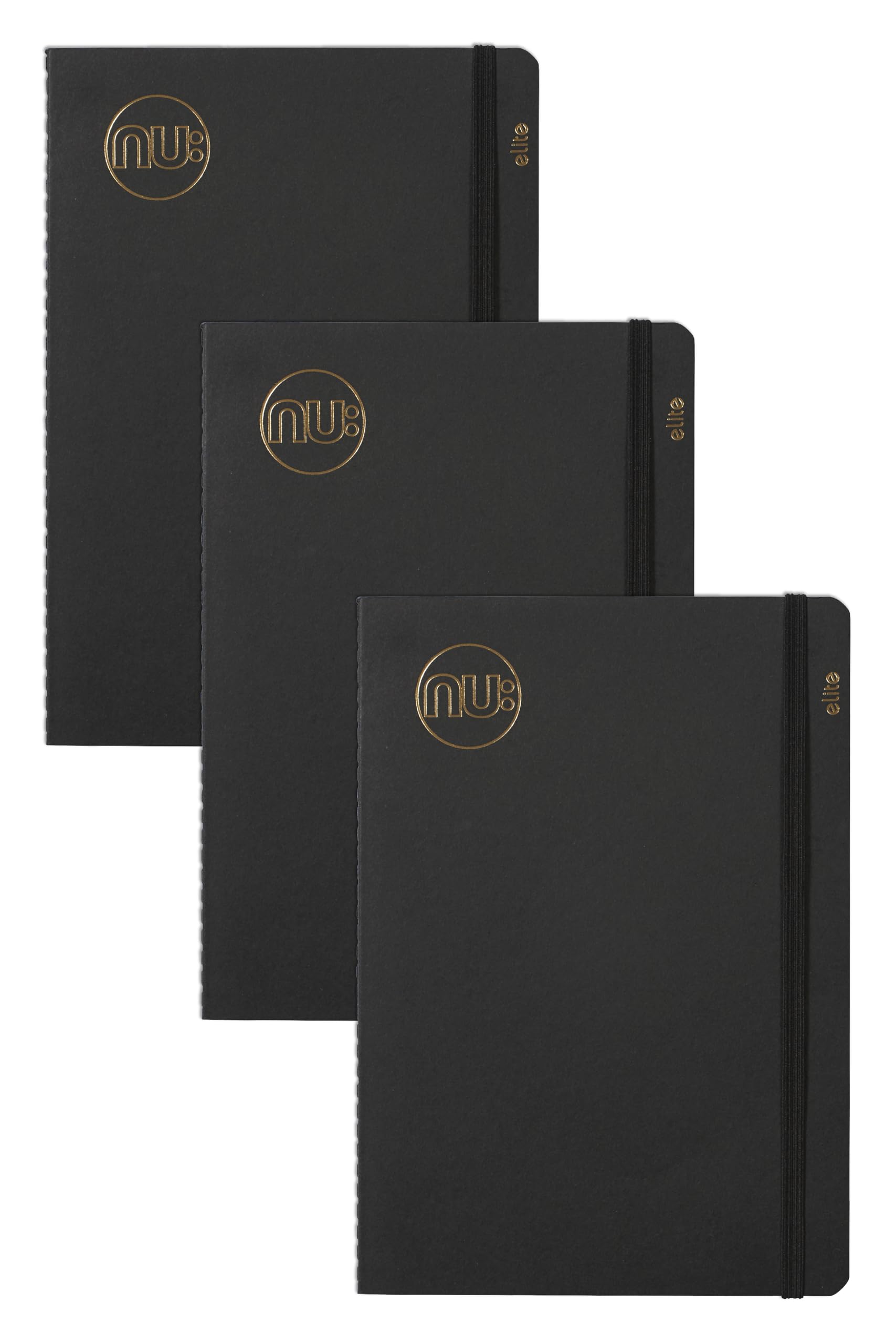 nu: Kraft Range A5 Notebook 3-Pack - 120 Pages 80gsm Cream Paper | Recycled Cover