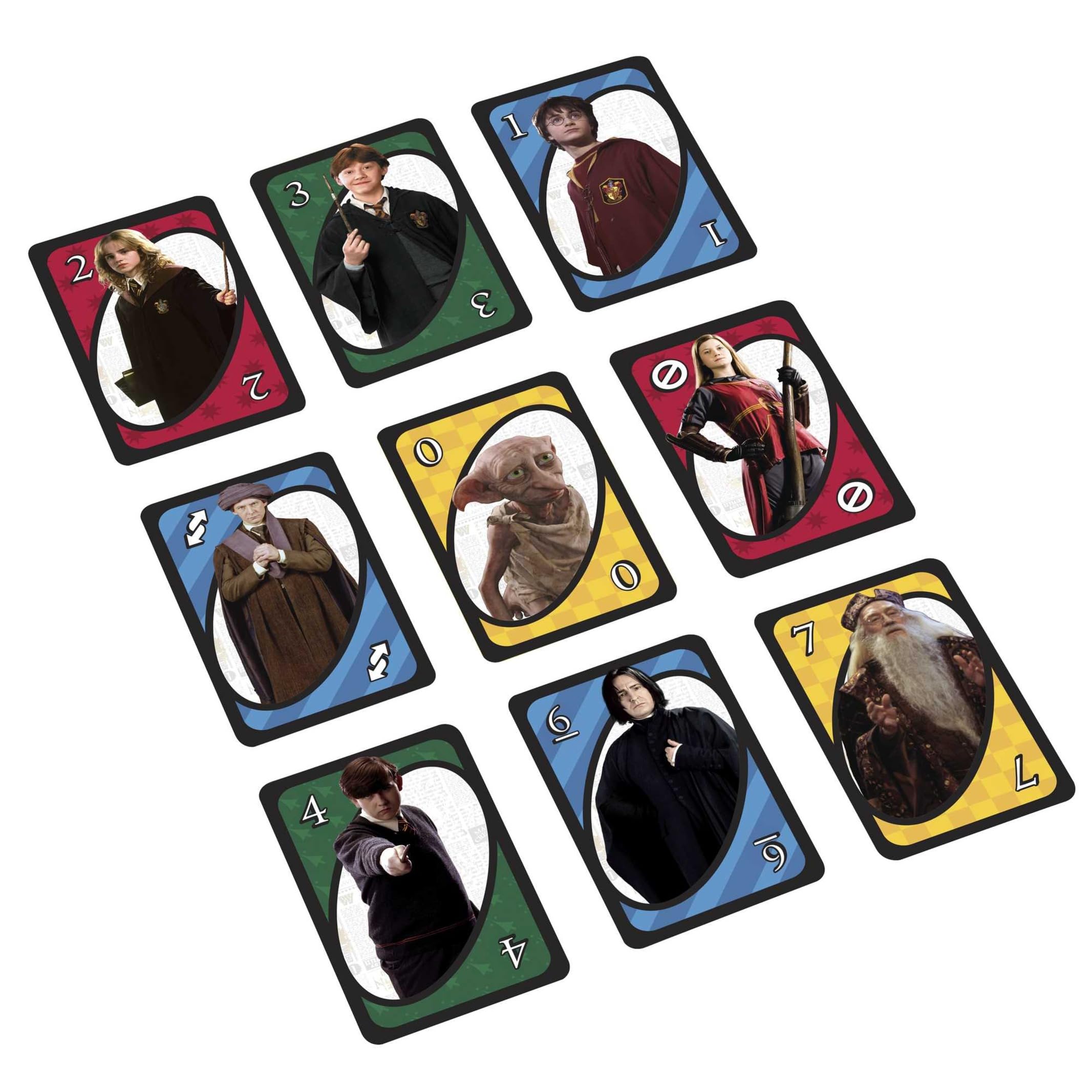 Mattel Games UNO Harry Potter Card Game for Kids, Adults & Parties, Collectible Deck Based on Popular Series for 2 to 10 Players, FNC42