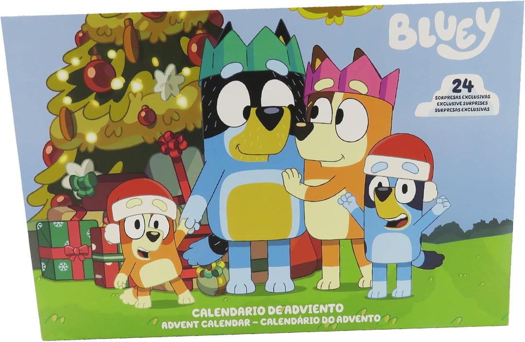 CYPBRANDS - Bluey Advent Calendar Surprise Calendar, Christmas Gift, Multicolor