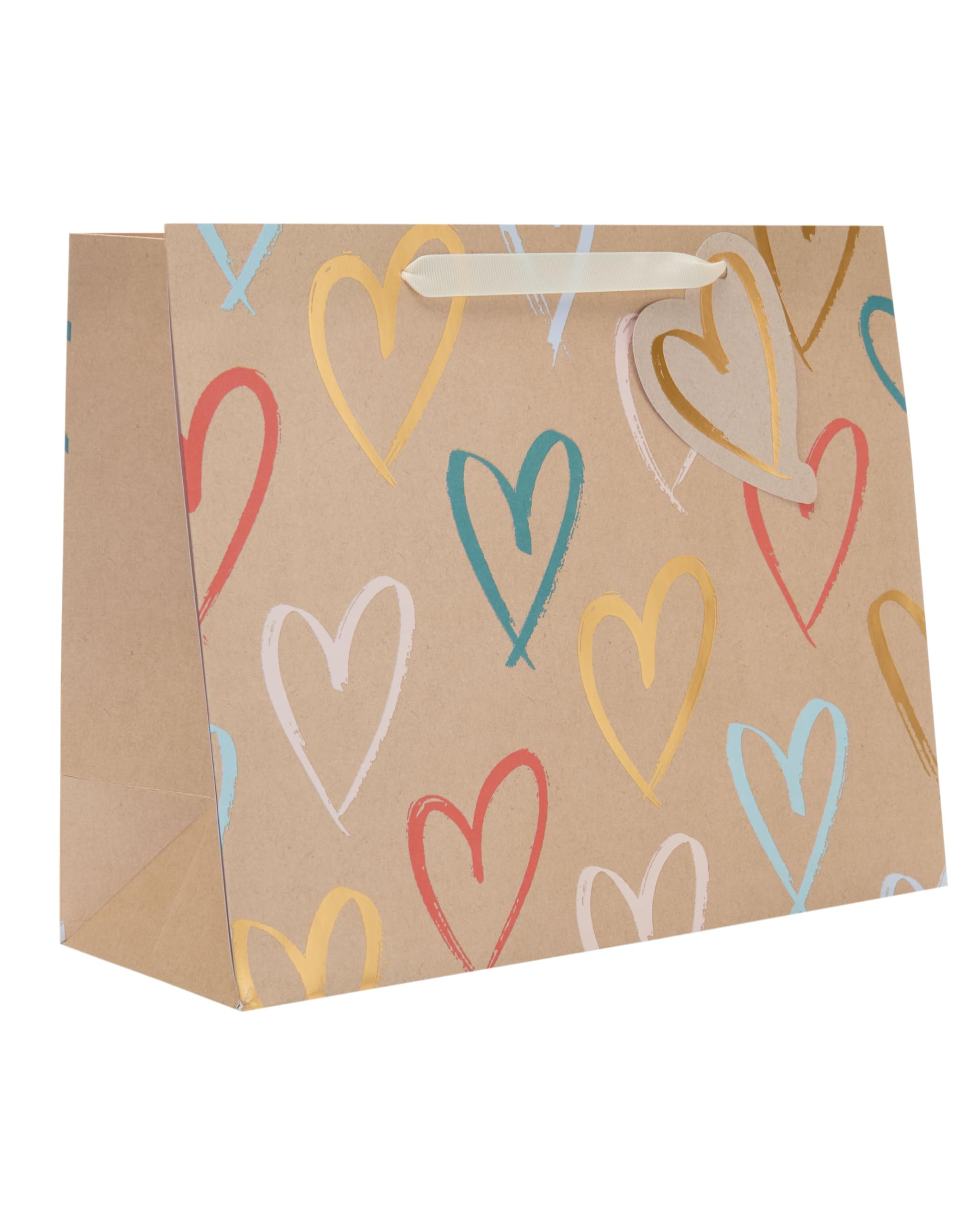 UK Greetings Large Gift Bag for Her/Friend | Foiled Scripted Lettering | FSC Certified Cardboard