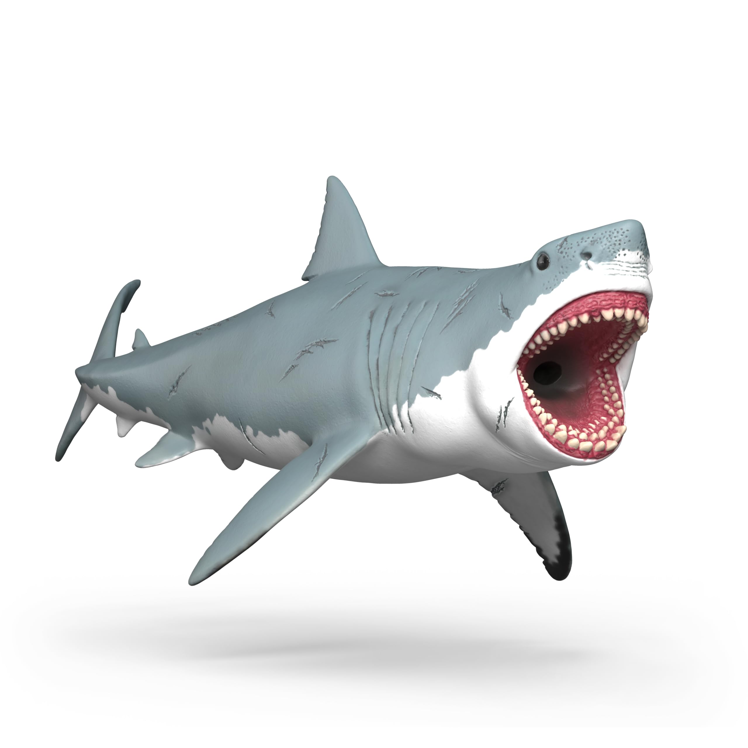 Schleich Megalodon Shark Figurine - Ultra-Realistic Prehistoric Animal Toy | Model 15055