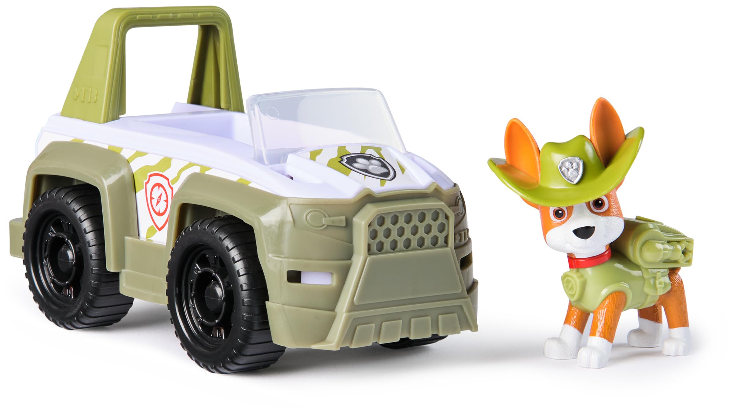 Paw Patrol Trackers Dschungel-Rettungsfahrzeug mit Actionfigur zum Sammeln – nachhaltig hergestelltes Spielzeug für Kinder ab 3 Jahren