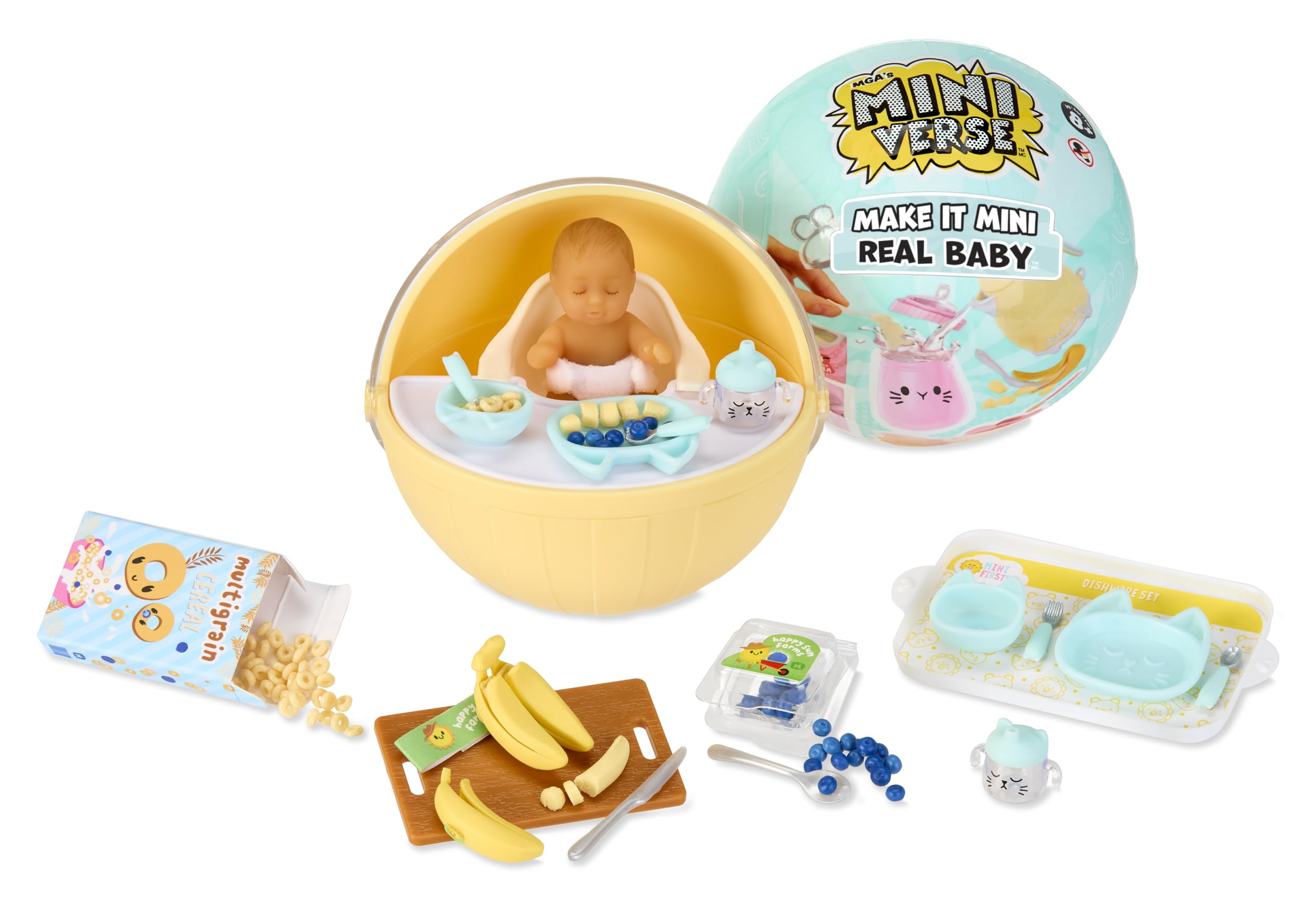MGA's Miniverse Make It Mini Baby Food - Mini Collectible Playset for Kids 8