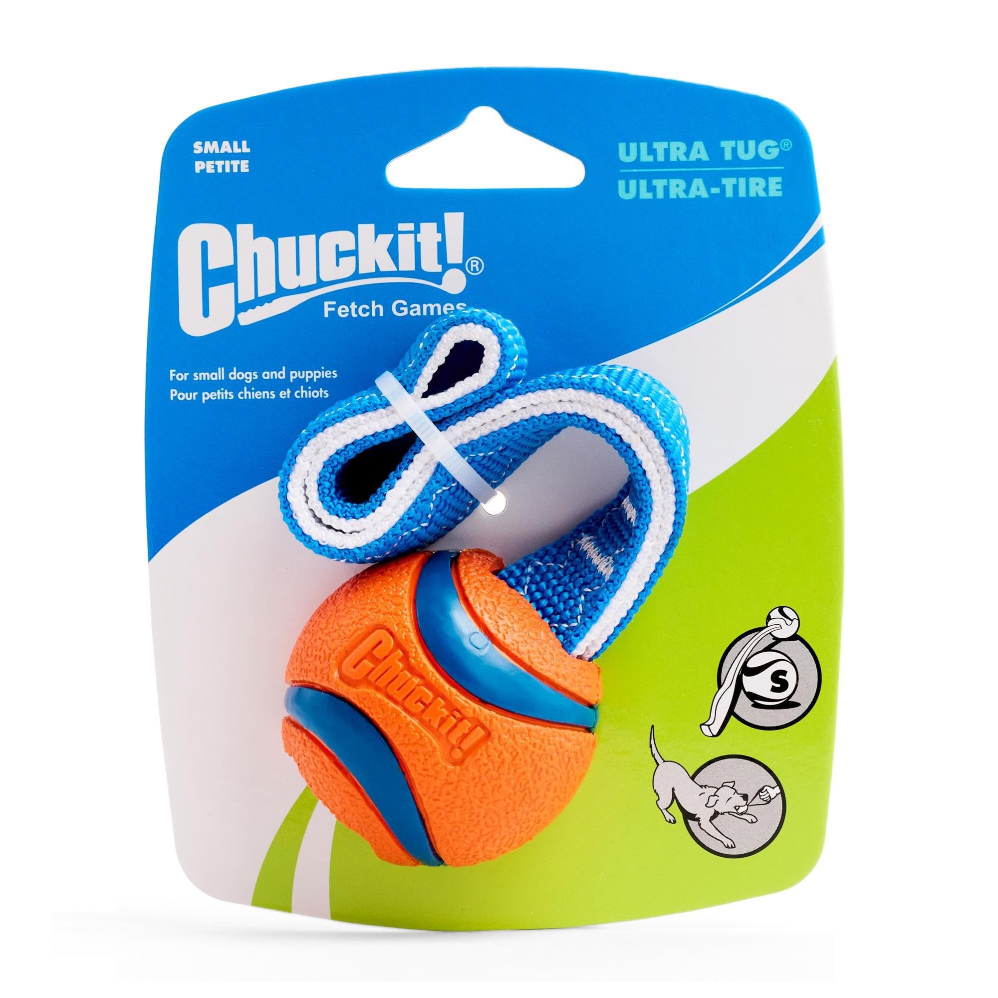 Chuckit! Ultra Tug Dog Toy - Durable Rubber for Tug of War | High Bounce | Small Size 2