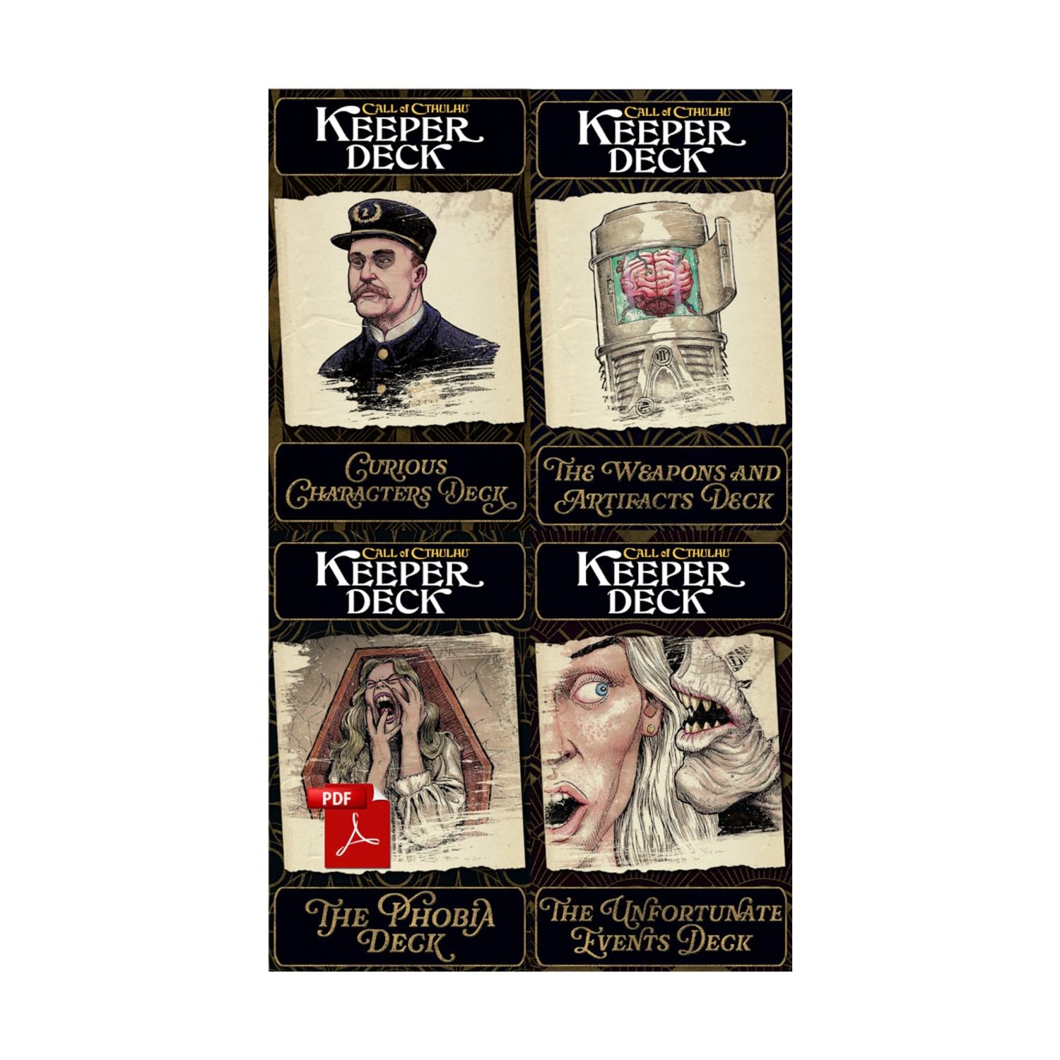 Chaosium Call of Cthulhu Keeper Decks (Second Edition) 1