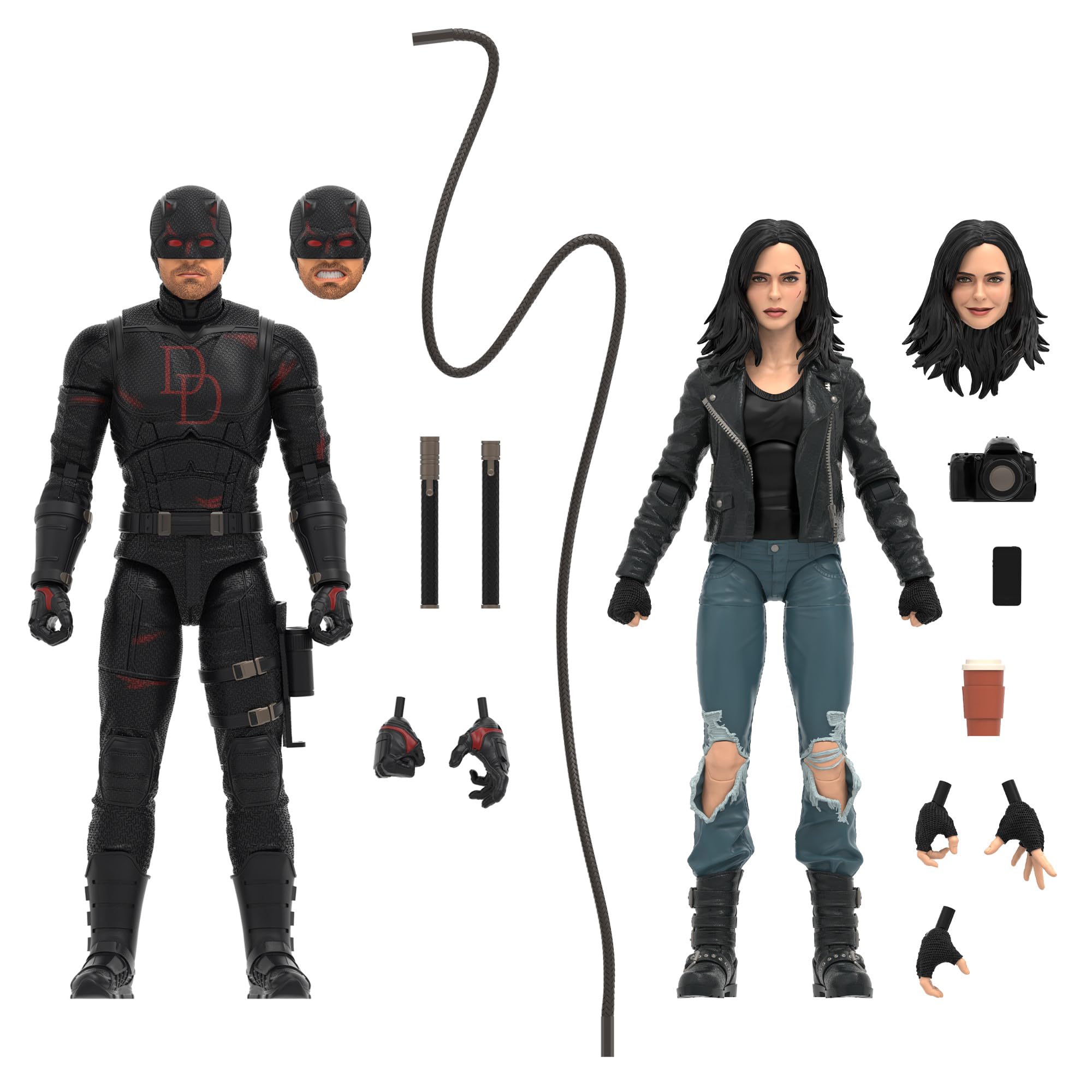 Marvel Legends Series Daredevil & Jessica Jones Action Figures Set | 6-Inch Scale 1