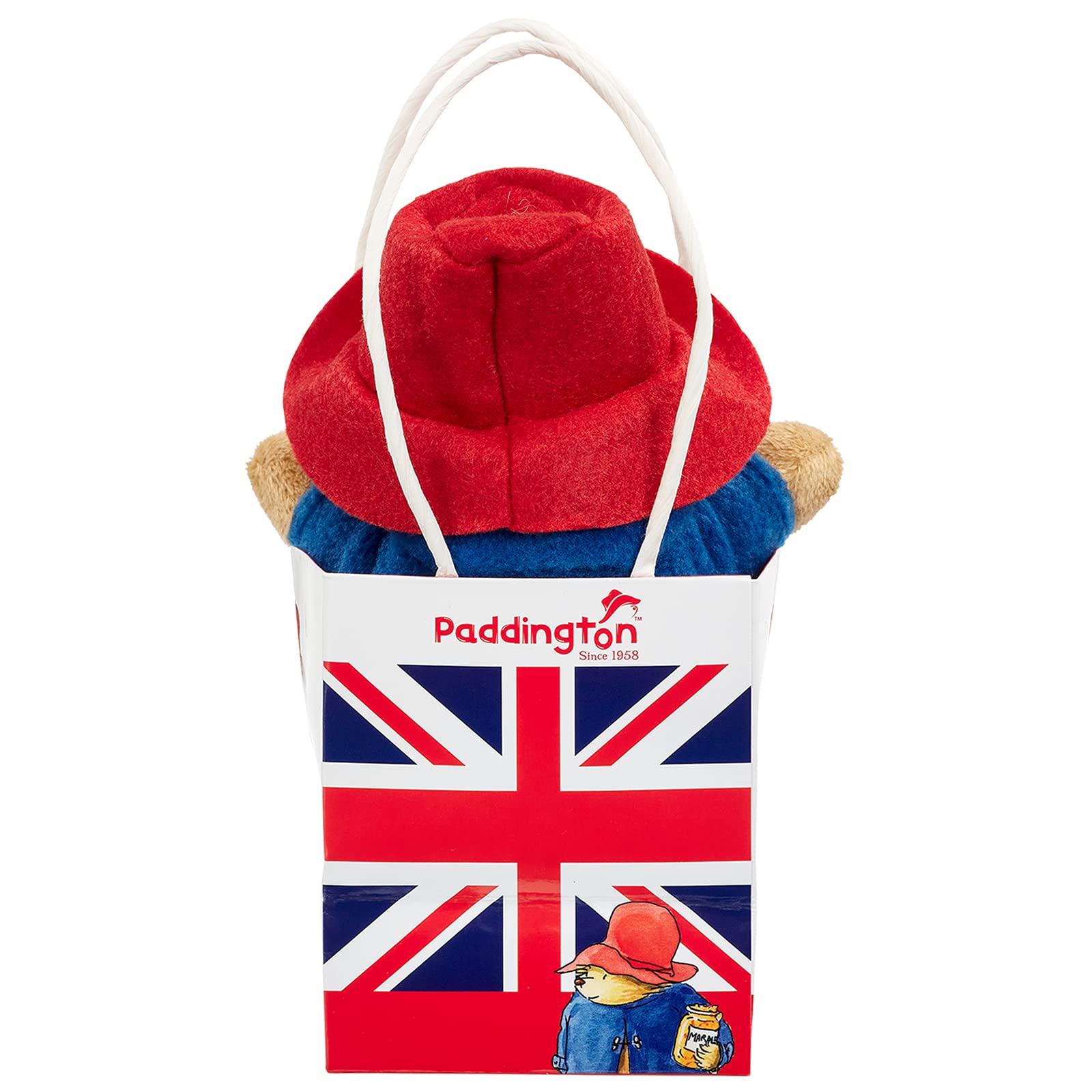 Paddington Bear Plush Toy - 19cm Soft Teddy with Union Jack Gift Bag 9