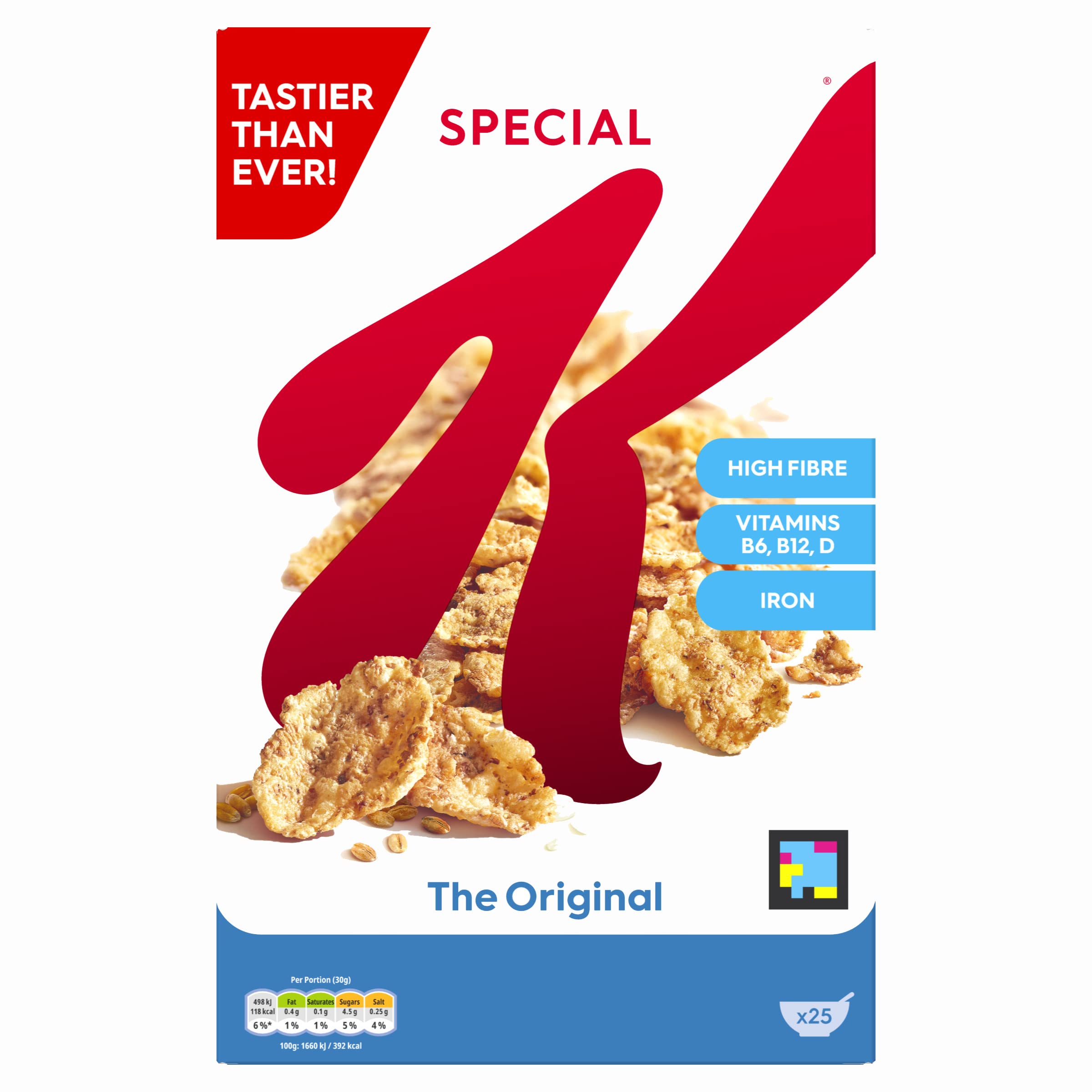 Kellogg's Special K Original Cold Cereal - Multigrain Flakes, 750g
