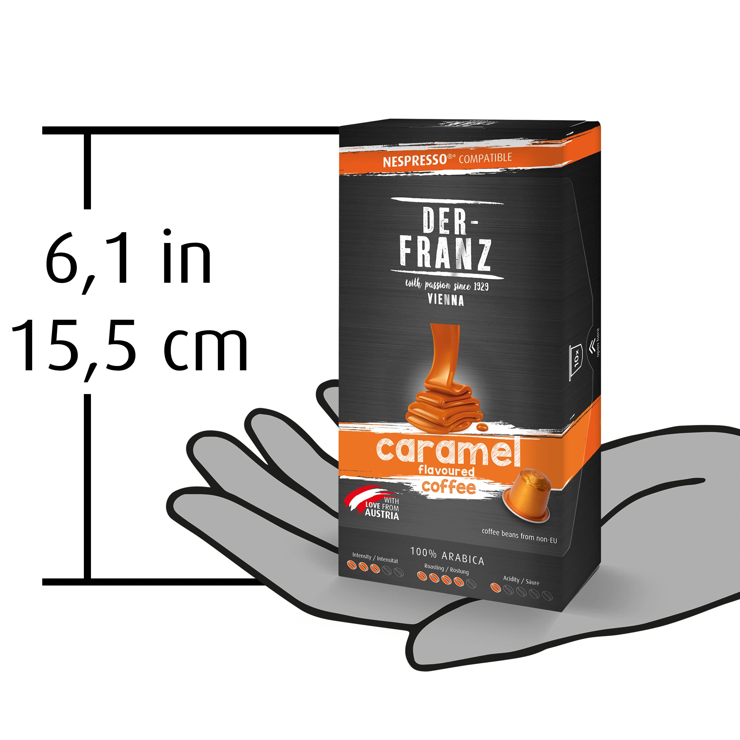 Der-Franz Caramel Aroma Coffee Capsules for Nespresso, 10 Capsules 4