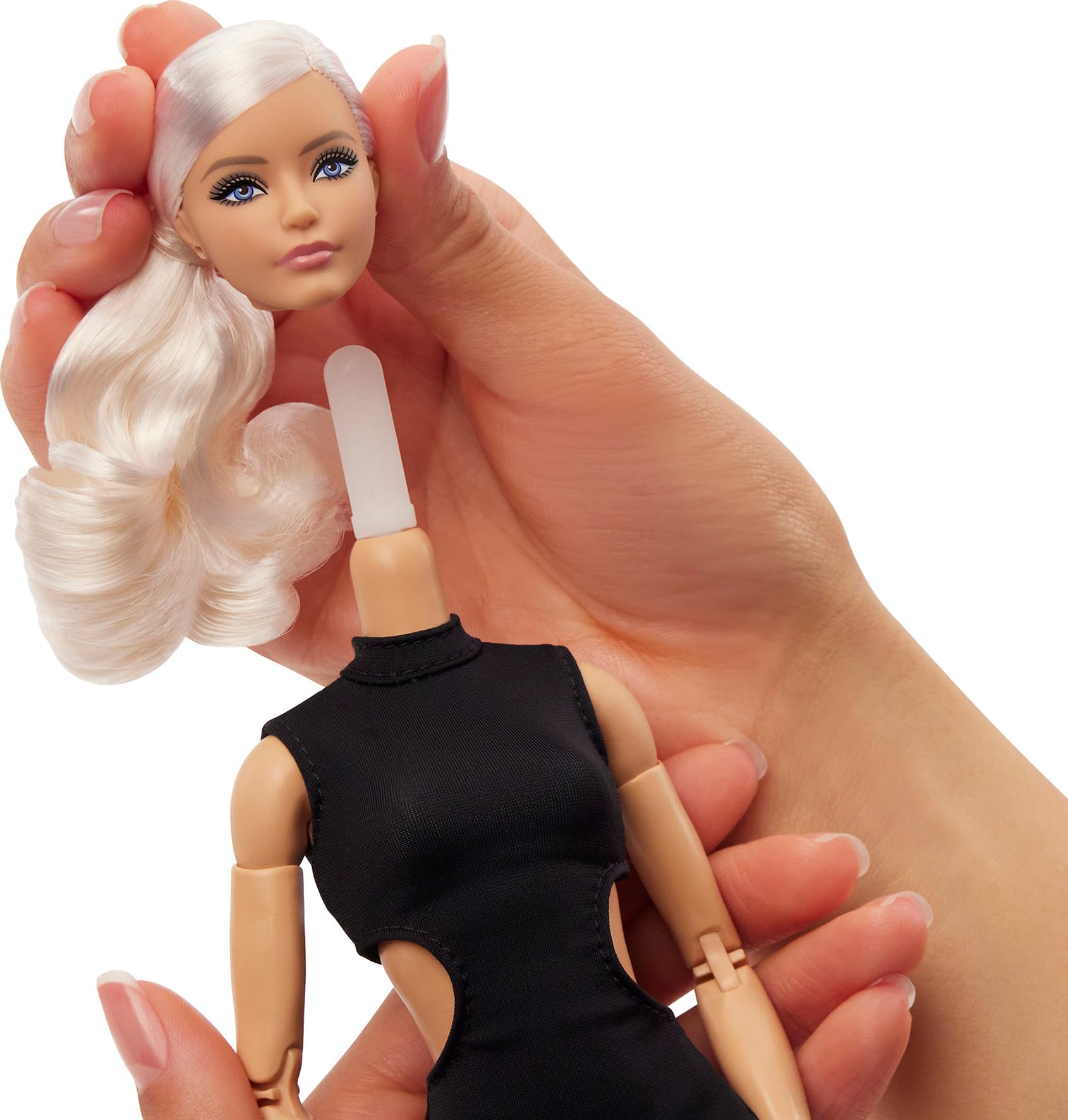 Barbie Basics Model 02 Collector Doll - Blonde Hair, Black Mini Dress, Posable Body 4