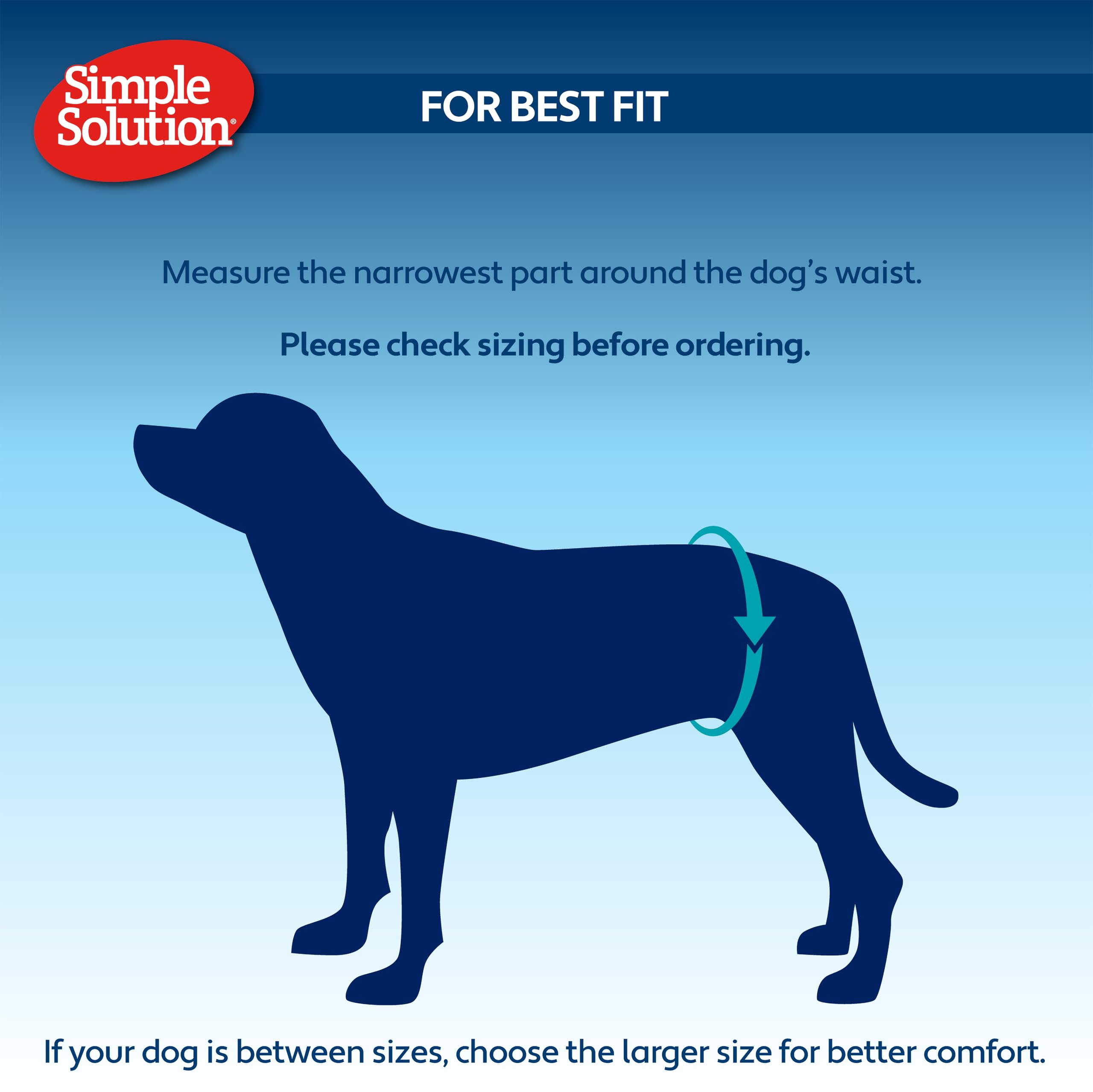 Simple Solution Disposable Male Dog Diapers - Small (4.5-11kg) | Leak-Proof Fit | 12 Count 5