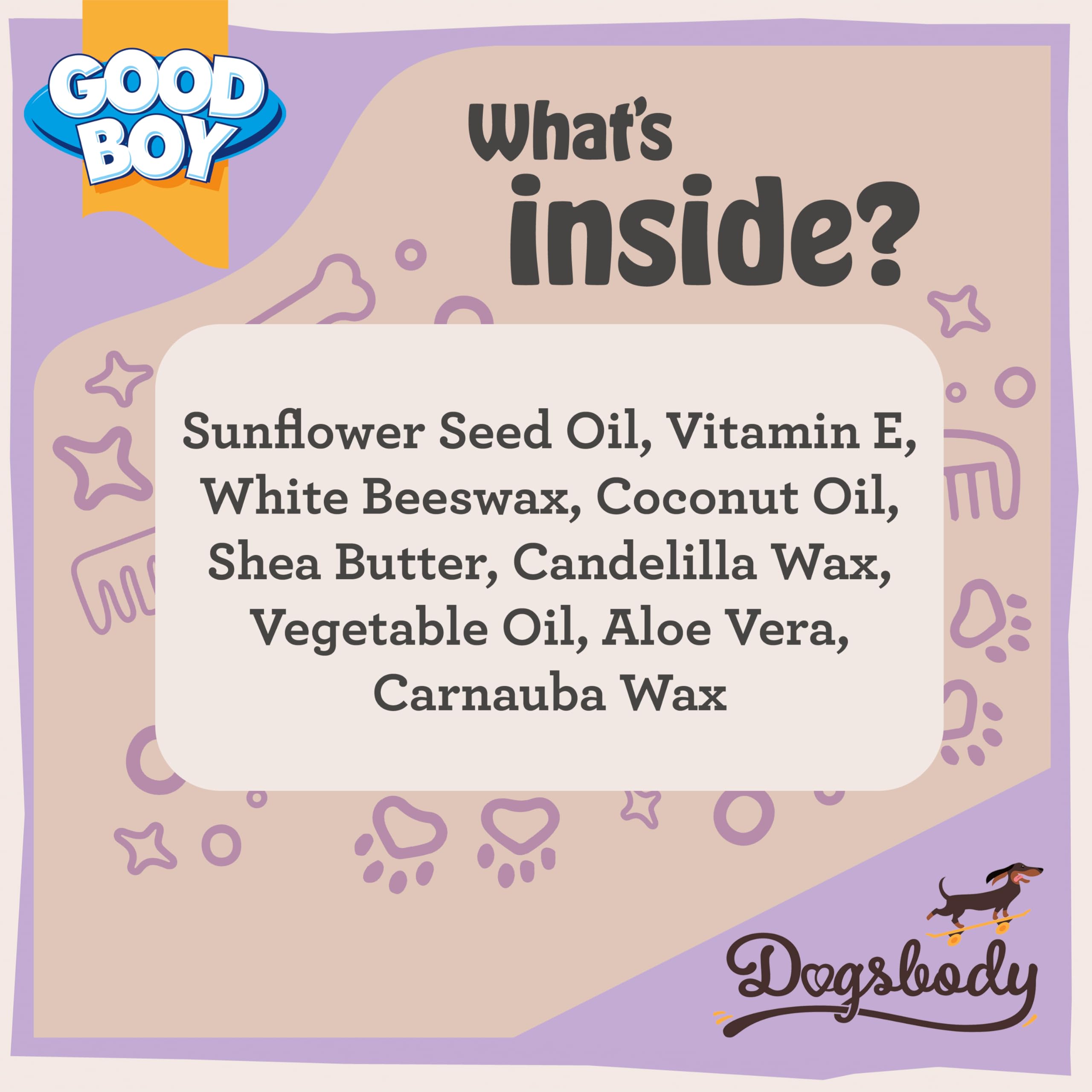 Good Boy Paw & Nose Balm for Dogs - 60g Organic Moisturizer with Shea Butter Scent 4