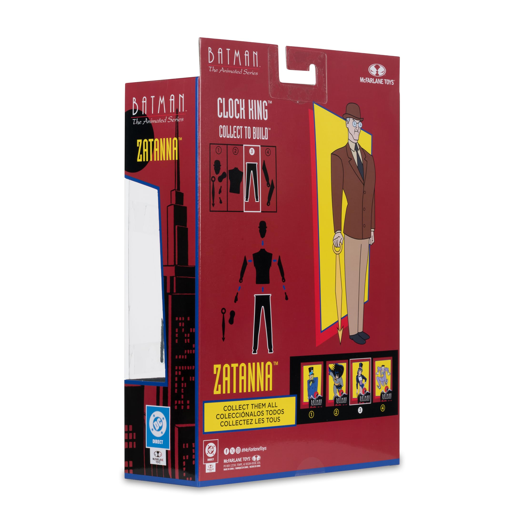 McFarlane Batman: The Animated Series Zatanna 6in Action Figure | Includes Clock King BAF Piece 9