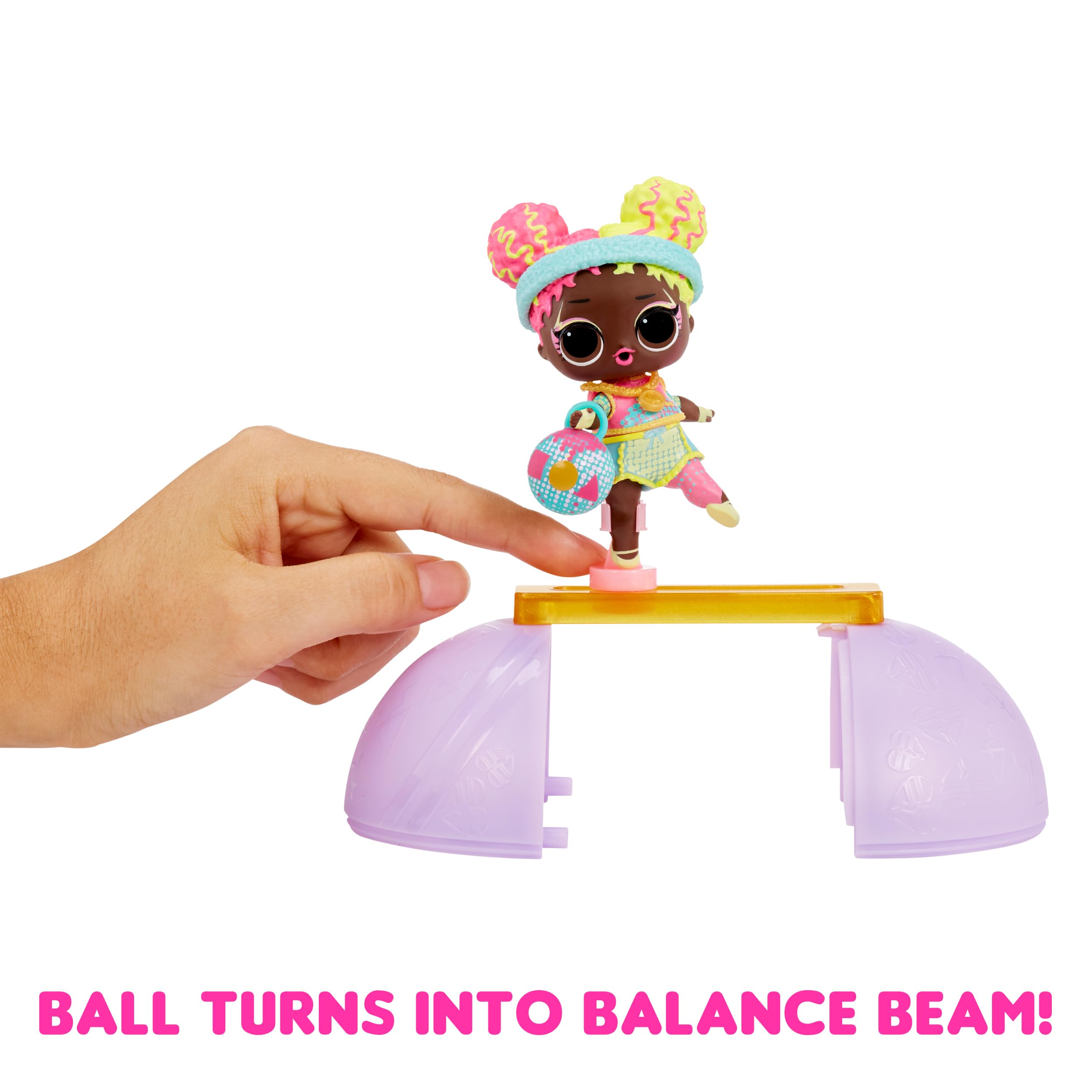 L.O.L. Surprise! All Star Sports - Gymnastics Theme Collectible Doll with Balance Beam Ball & 8 Surprises - Ages 3+ 2
