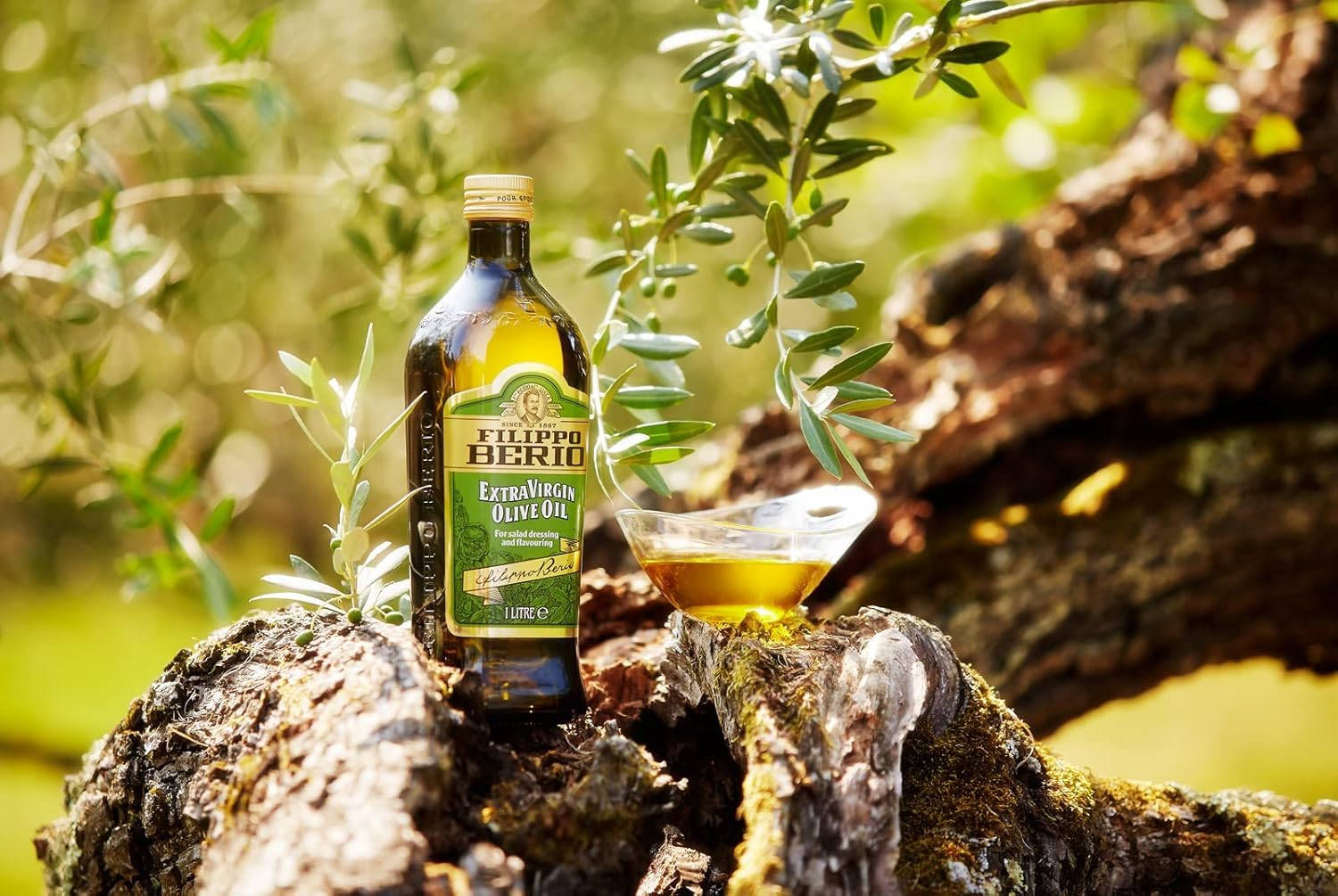 Filippo Berio Extra Virgin Olive Oil - Rich Fruity Flavour | 750ml Glass Bottle 4
