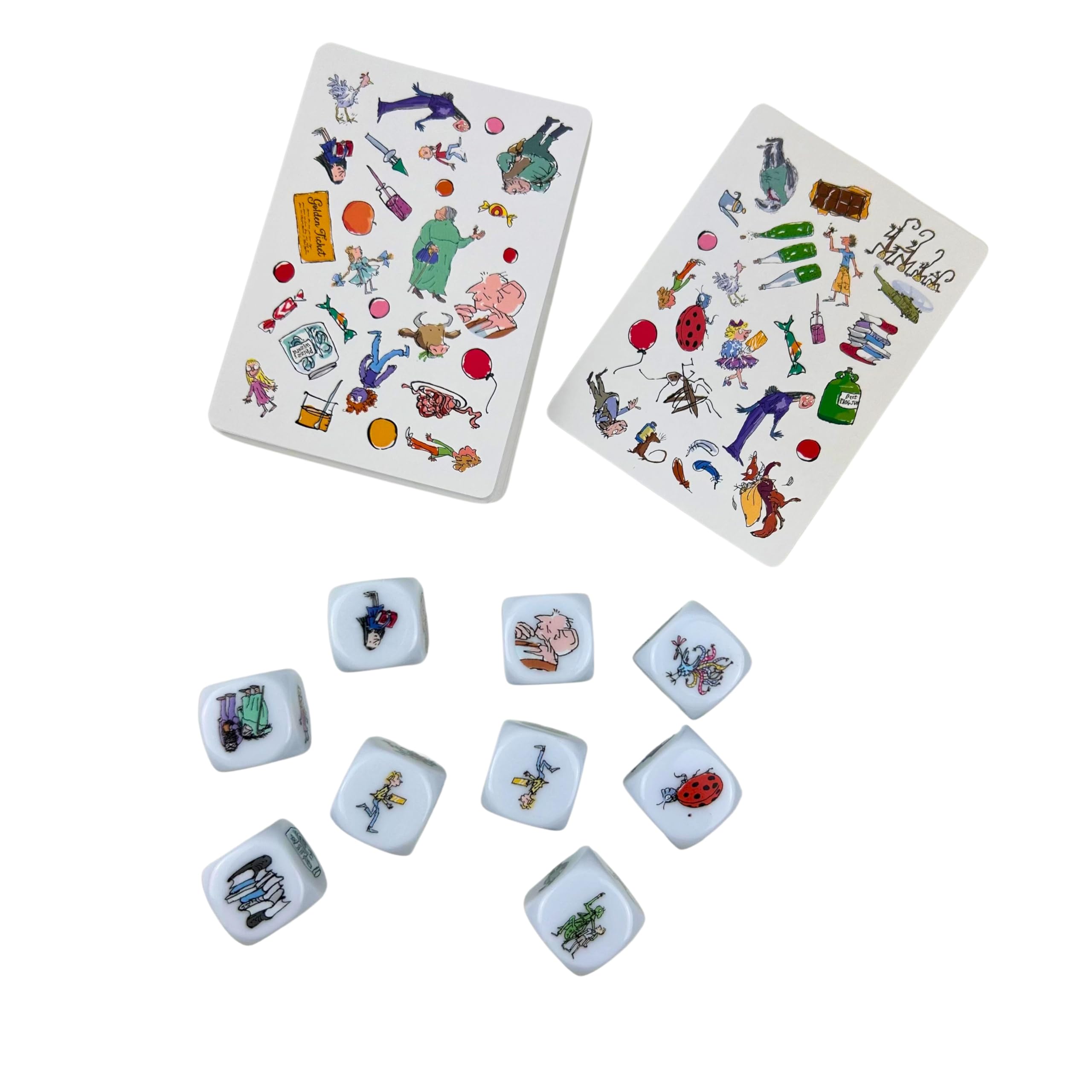 Roald Dahl Find It Fast Card Game, Ages 5+, 2-4 Players, Family Dice Game, 3