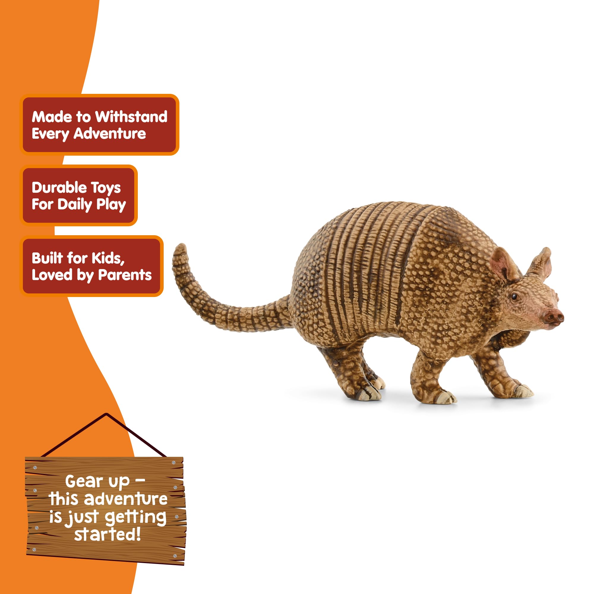 Schleich WILD LIFE Armadillo Figurine 14874 | Ages 3+ | Realistic Polyvinyl Chloride Toy 3