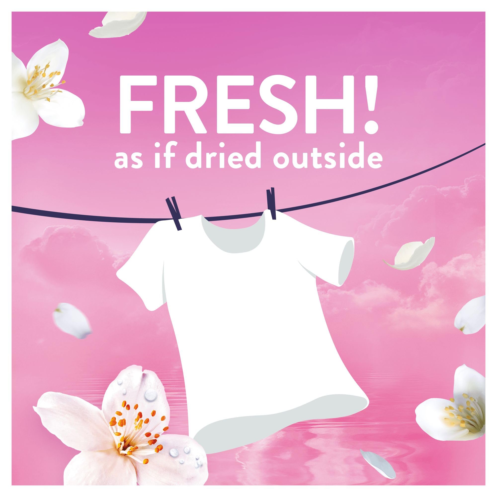 Lenor Outdoorable Fabric Conditioner - Dreamy Jasmine Scent | 1.176L (84 Washes)