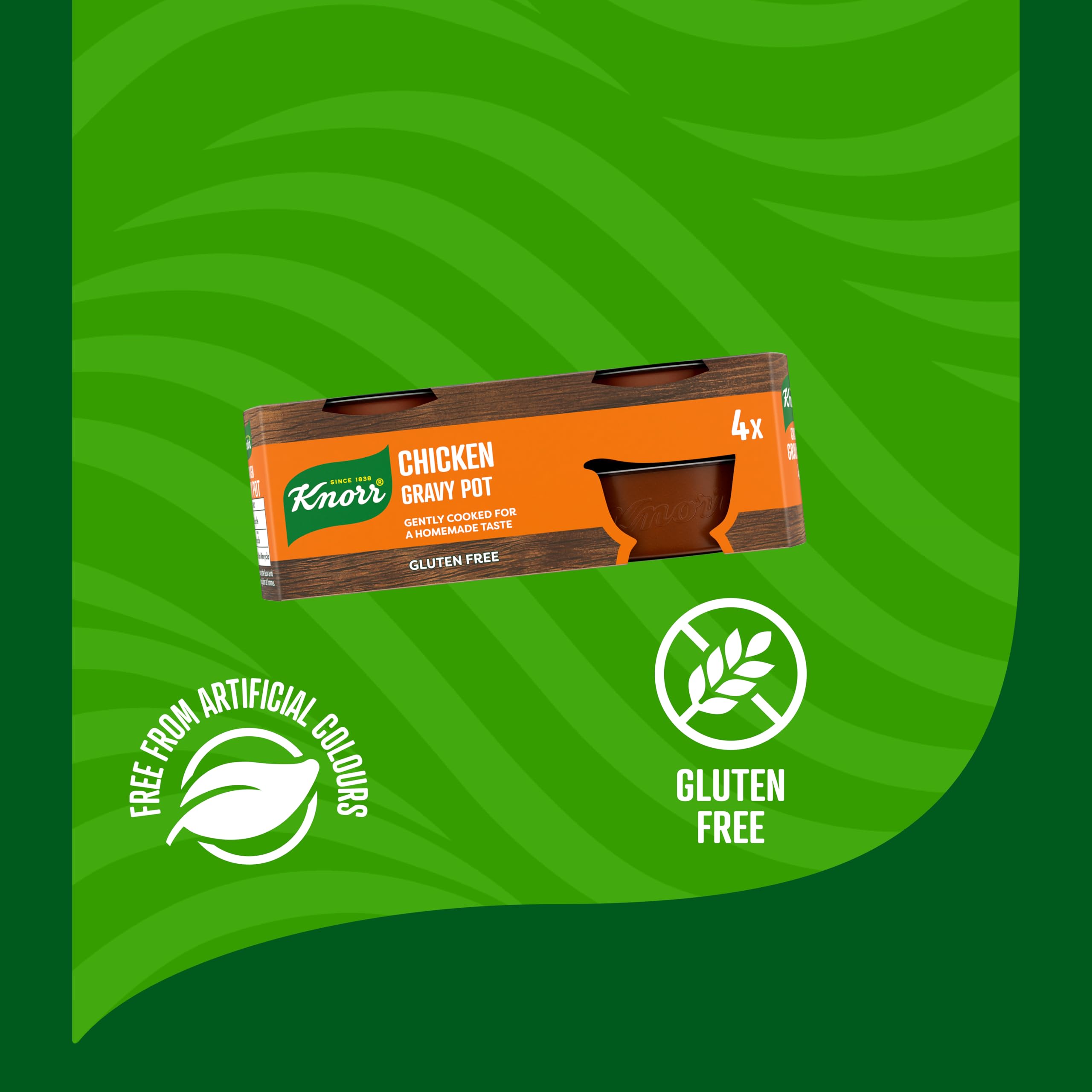 Knorr Chicken Gravy Pot - Gluten Free, No Artificial Colours or Preservatives | 112g 5