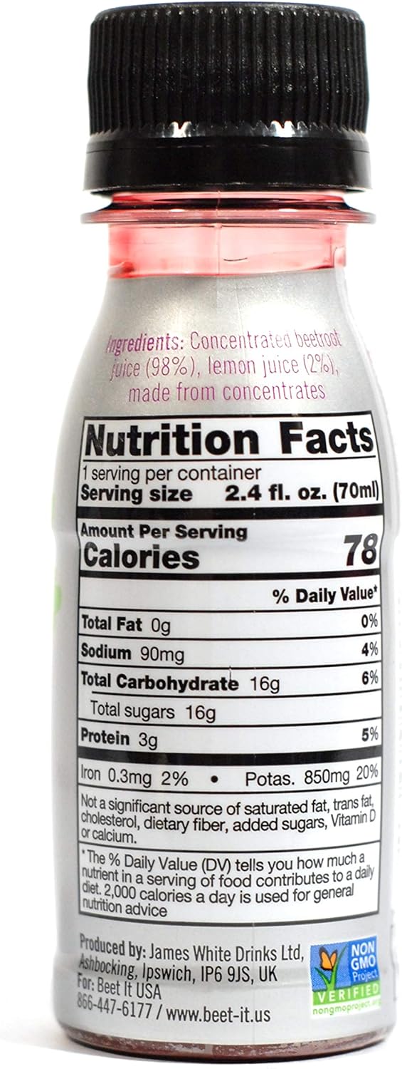 Beet It Sport Nitrate 400 - High Nitrate shots - Concentrated Beetroot Juice (15 x 70ml) Boost Nitric Oxide and Athletic Endurance Performance