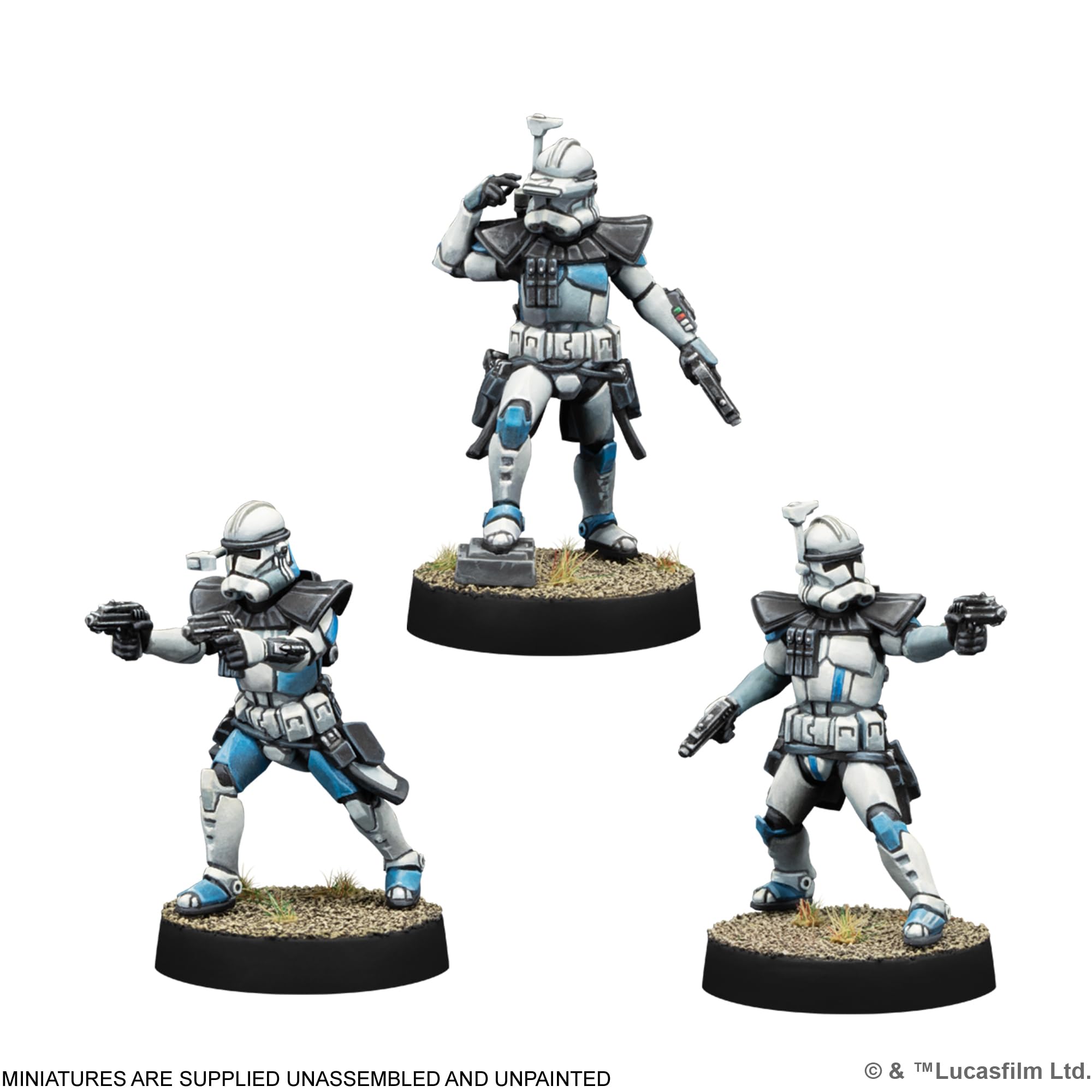 Asmodee Star Wars Legion: ARC Troopers Unit Expansion | Hard Plastic Miniatures | Galactic Republic 3