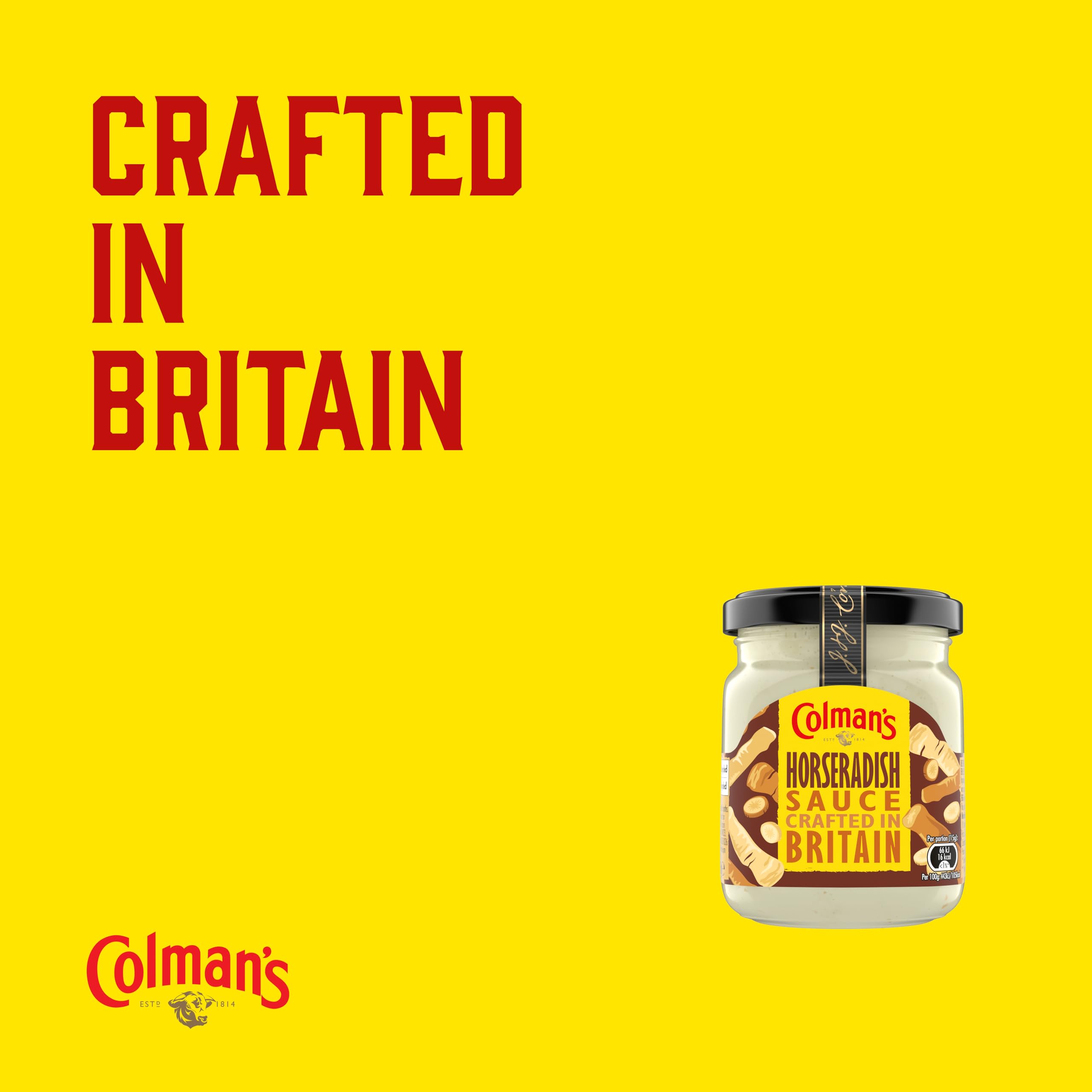 Colman's Horseradish Sauce - Freshly Grated Condiment for Roast Beef | 136g Jar 4