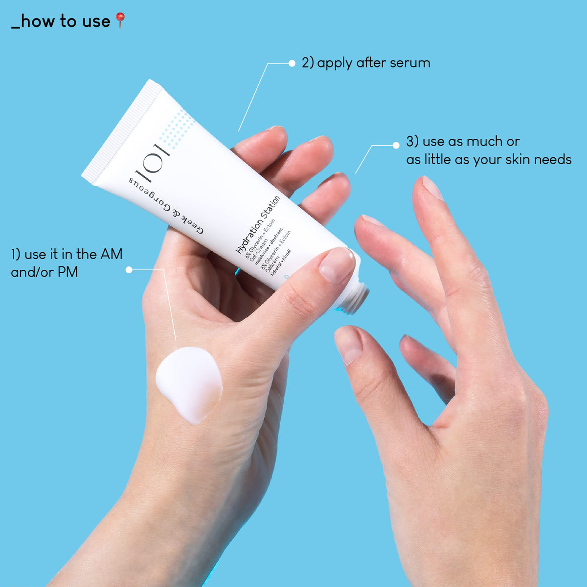 Geek & Gorgeous Hydration Station Lightweight Moisturizer - Hydrating, Gel-Cream Formula, 50 ml 3