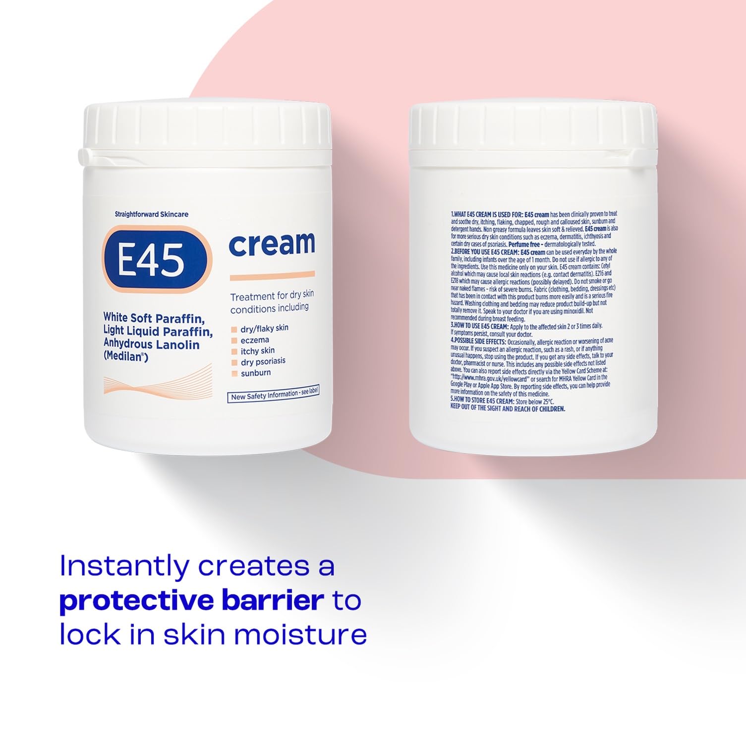 E45 - Moisturiser Cream for Dry, Flaky Skin (Body, Face & Hands) 5