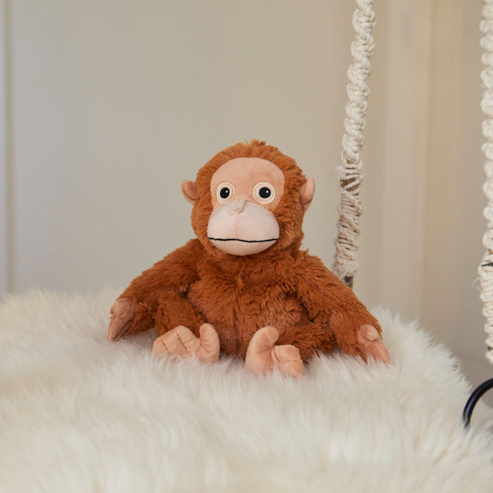 Warmies Junior 9" Orangutan Plush - Microwavable Lavender Scented Comfort Toy