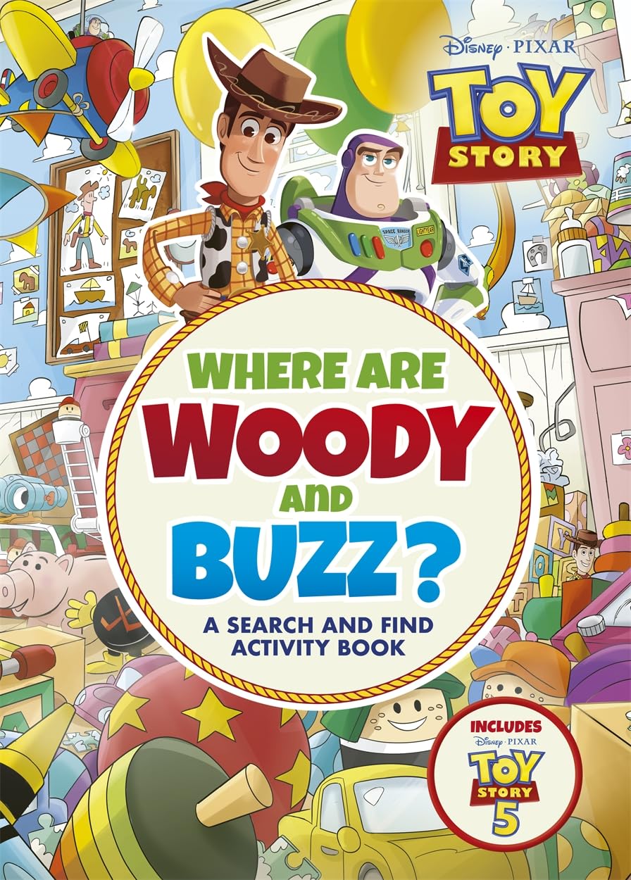 Studio Press Where are Woody and Buzz?: A Disney Pixar Toy Story Search and Find Activity Book | 40 Pages | Ages 4+