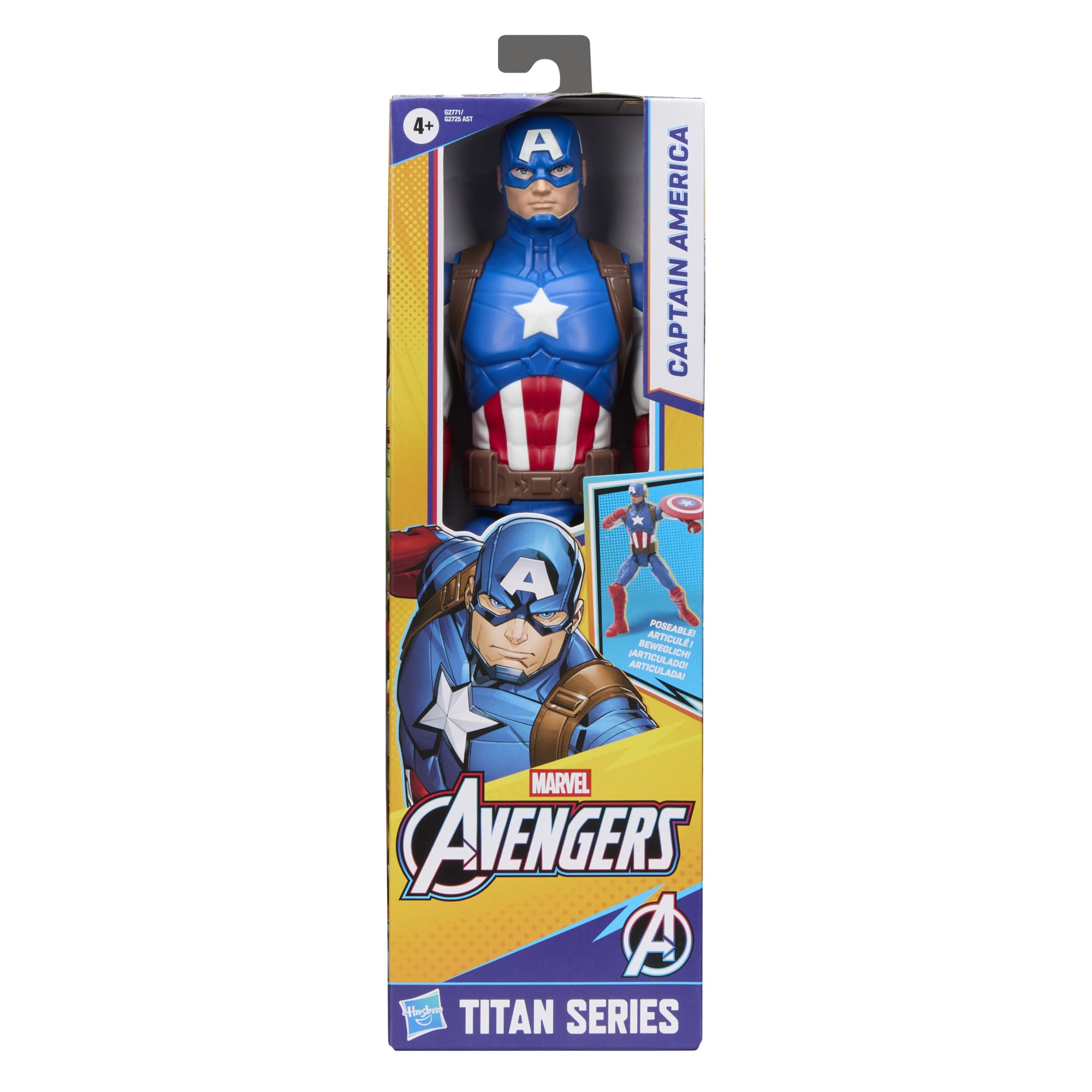 AVENGERS Titan Series Captain America Action Figure - 29.2 cm (11.5 in) | 11 Points of Articulation 8