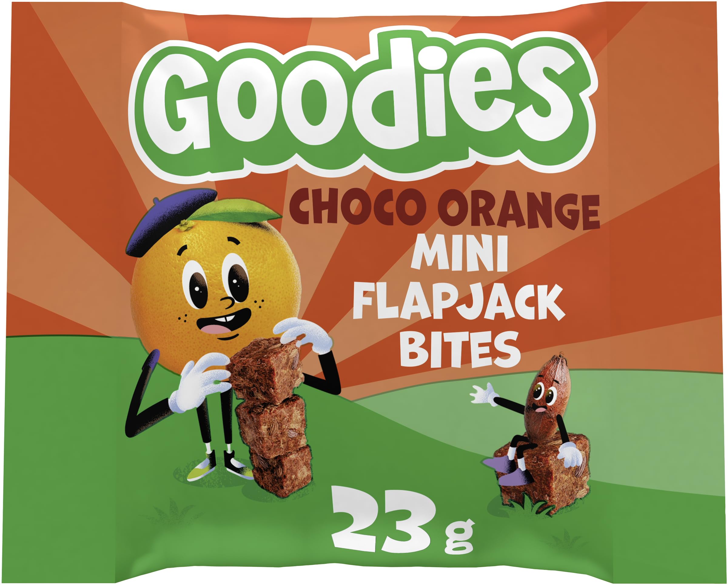 Goodies Choco Orange Mini Flapjack Oat Bar Bites - High Fibre | 16 Count | Ages 3+ 3