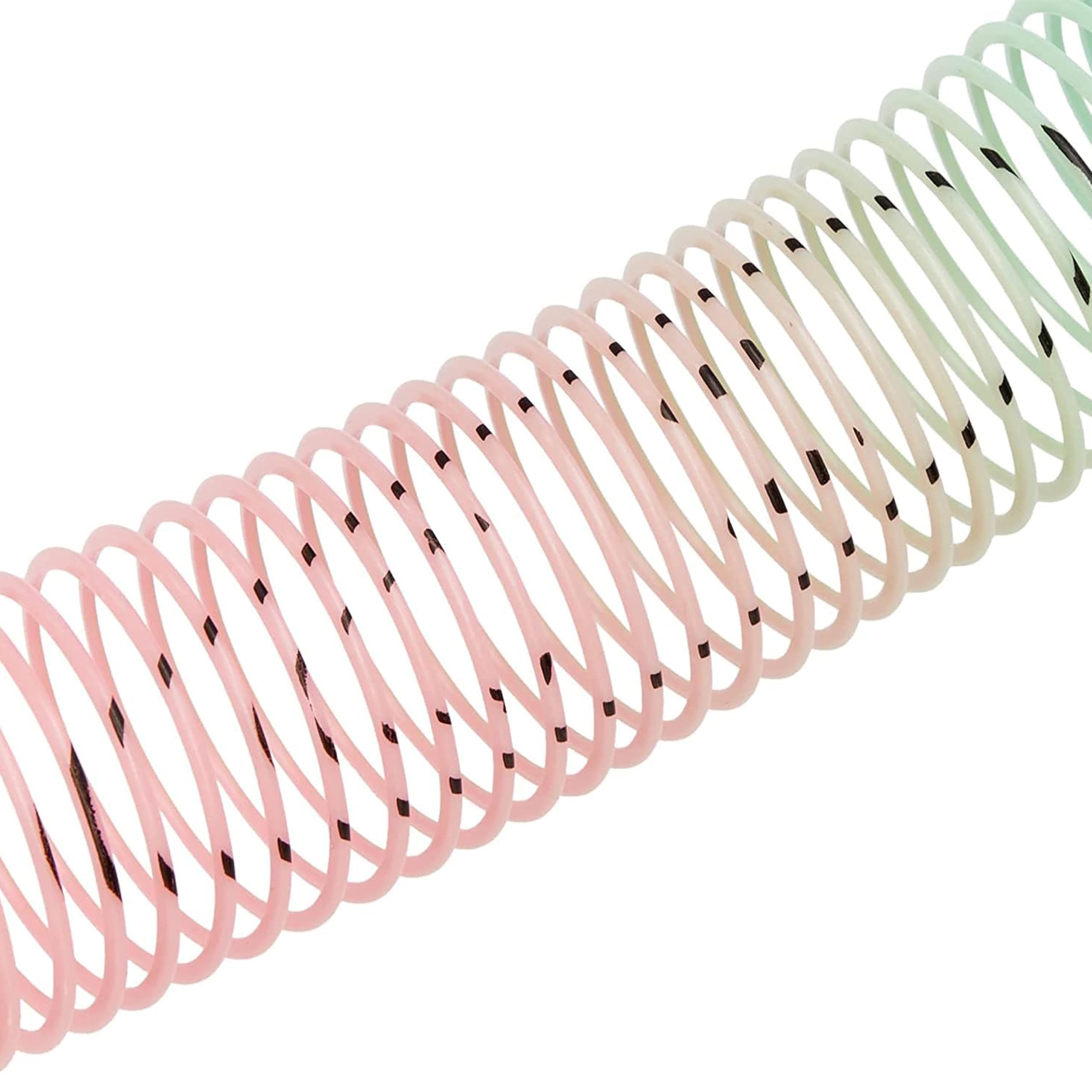 SHATCHI Mini Smile Face Springs - 12 Pcs Rainbow Slinky Fidget Toys for Kids | Stretches to 1 Meter 9