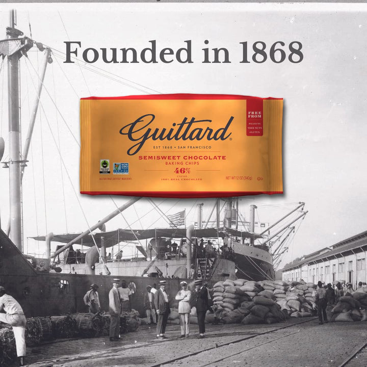 Guittard Semi-Sweet Chocolate Baking Chips 46% Cacao - 340 g
